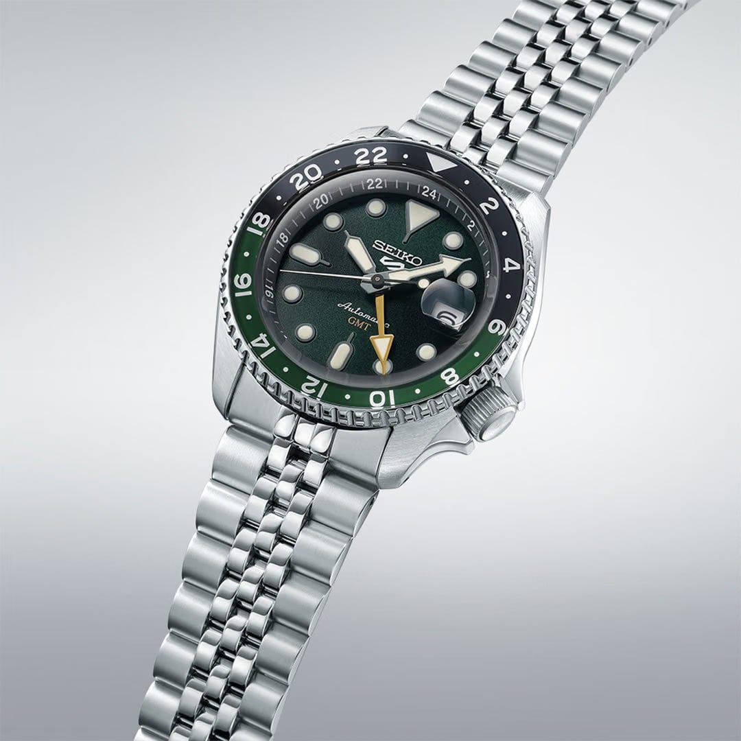 Seiko 5 Sports Skx Gmt Bi-Colour Green - Green - SSK035K1