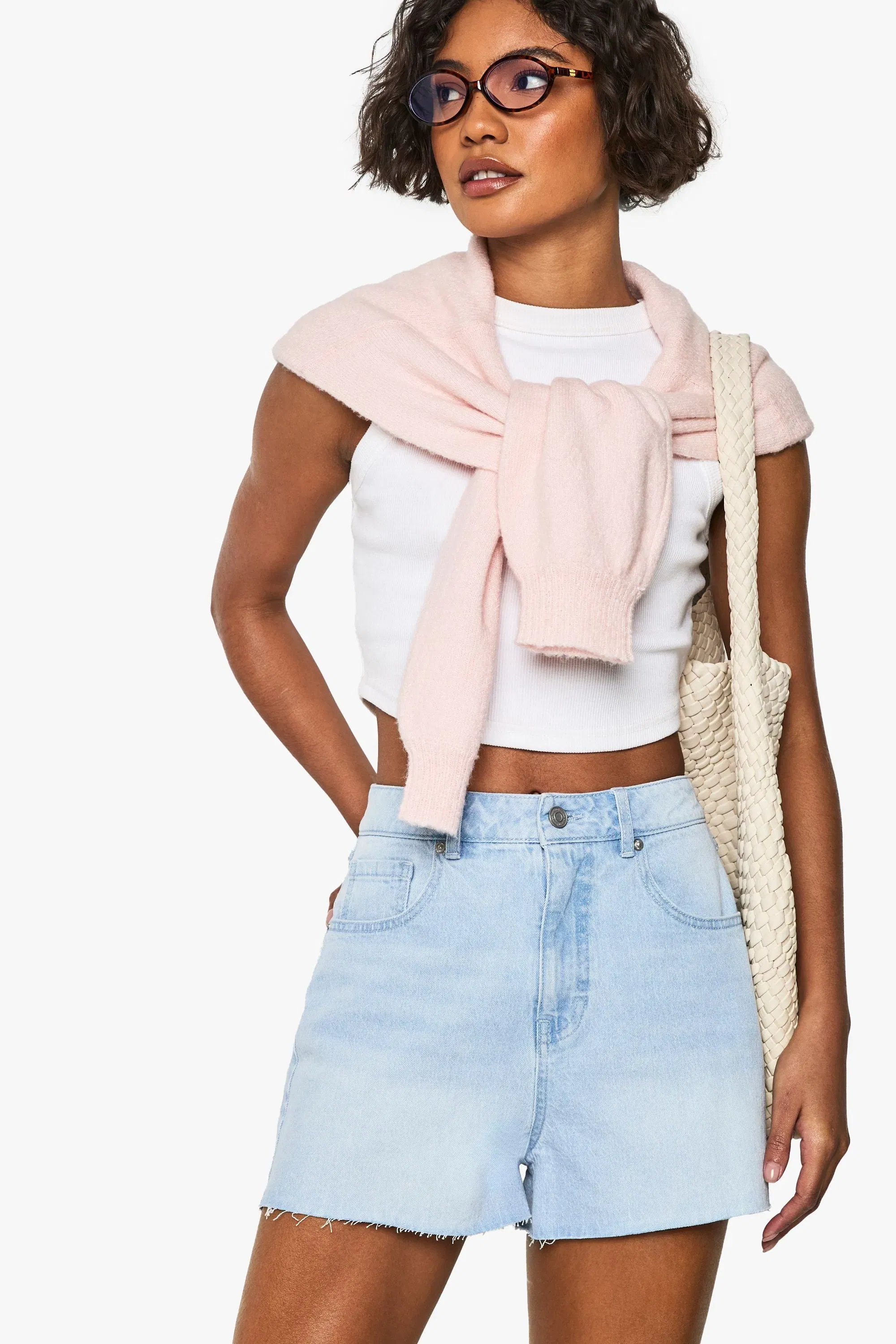 Tall Denim Mini Short