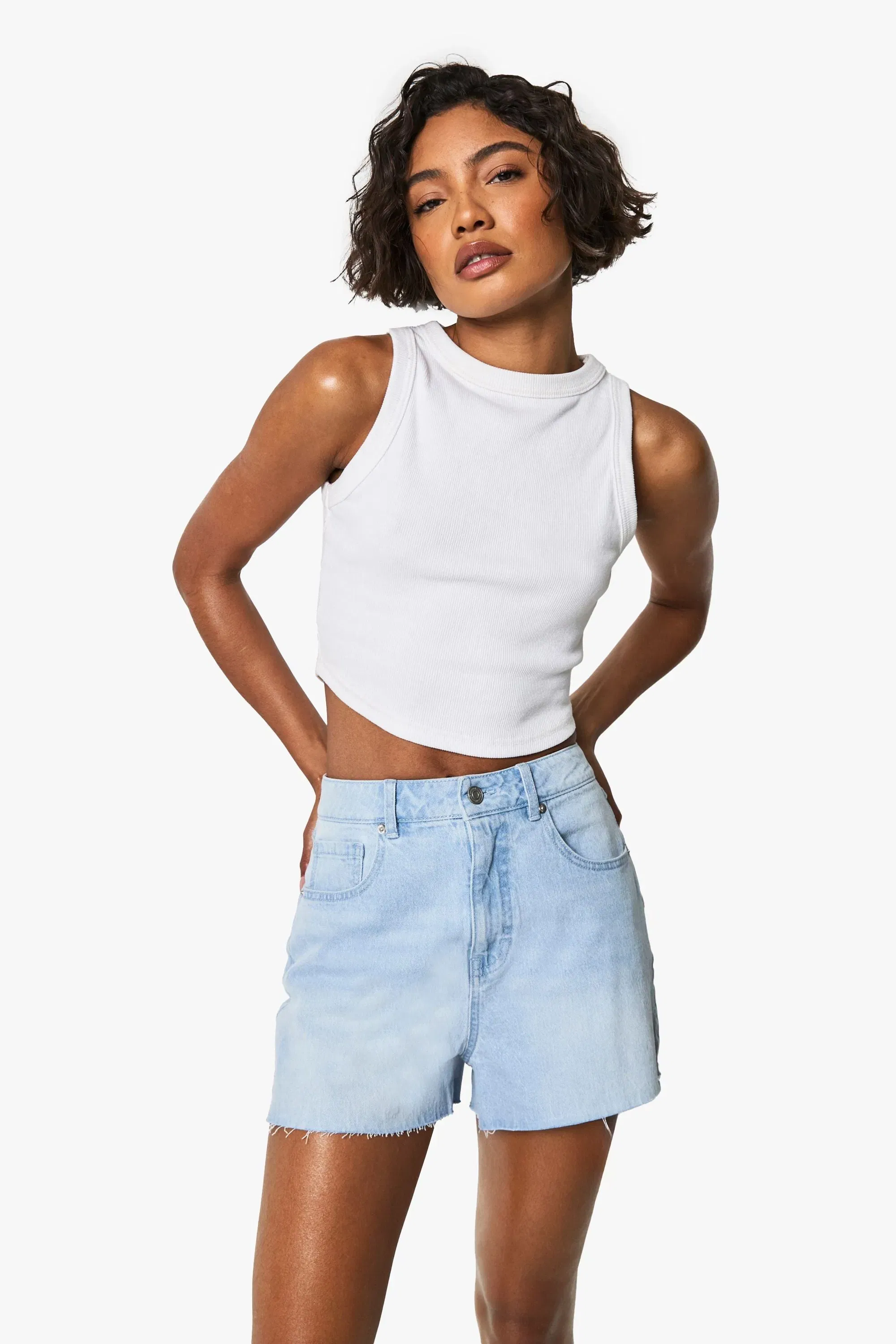 Tall Denim Mini Short