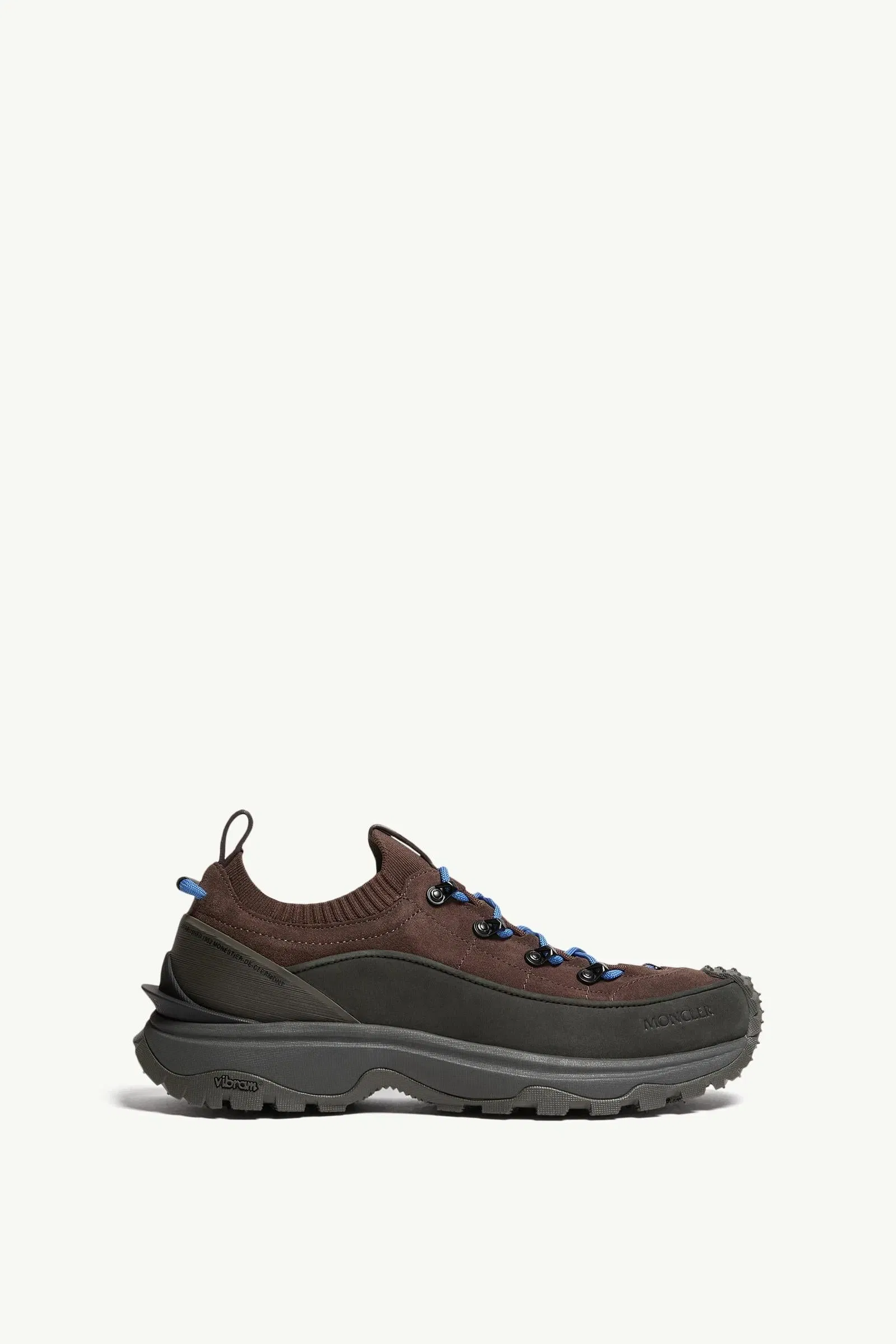 Moncler Trailgrip Lite3 Suede Sneakers Brown