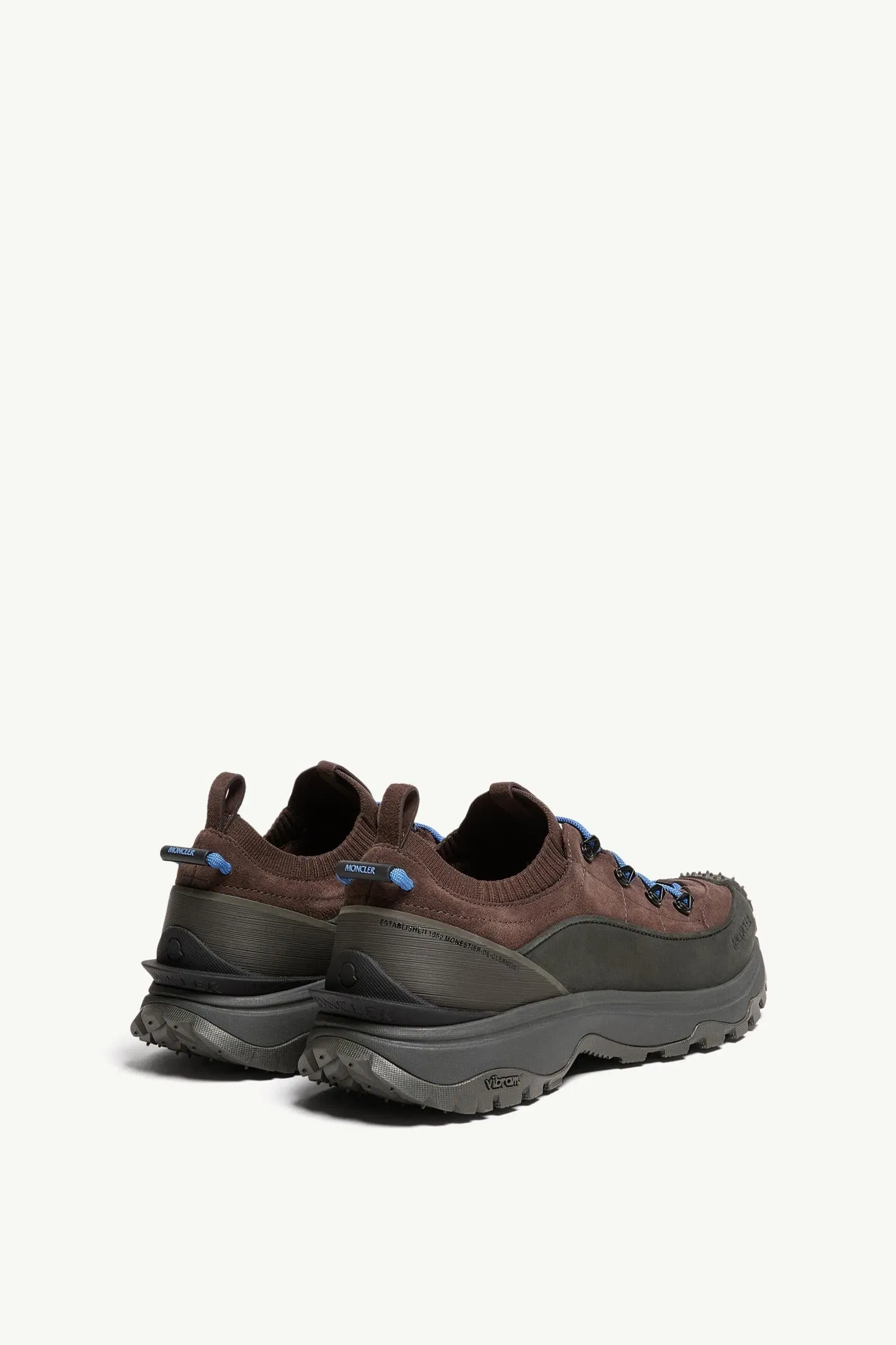 Moncler Trailgrip Lite3 Suede Sneakers Brown