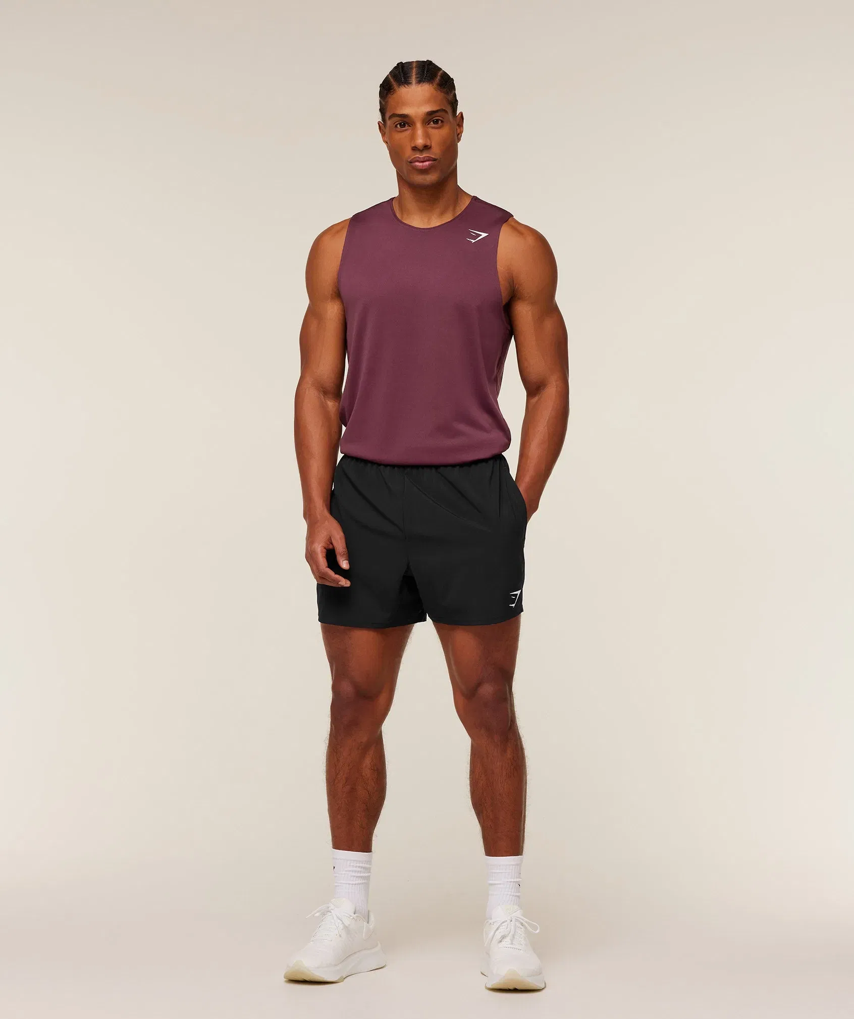 Gymshark Arrival Tank - GS Impact Burgundy