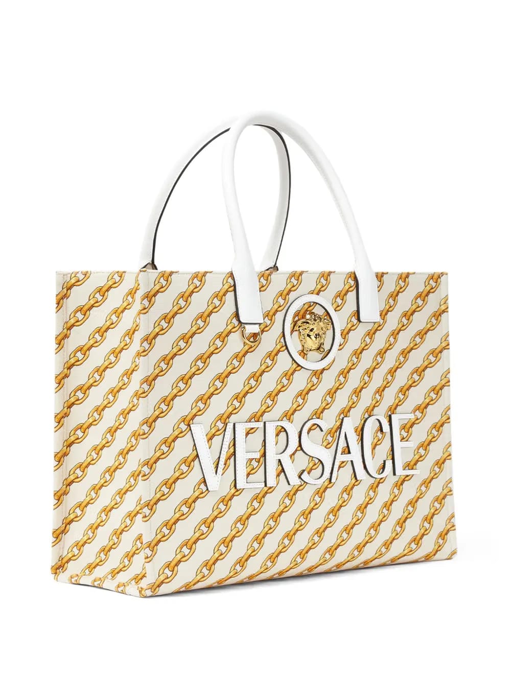 large Chain Stripes La Medusa tote bag
