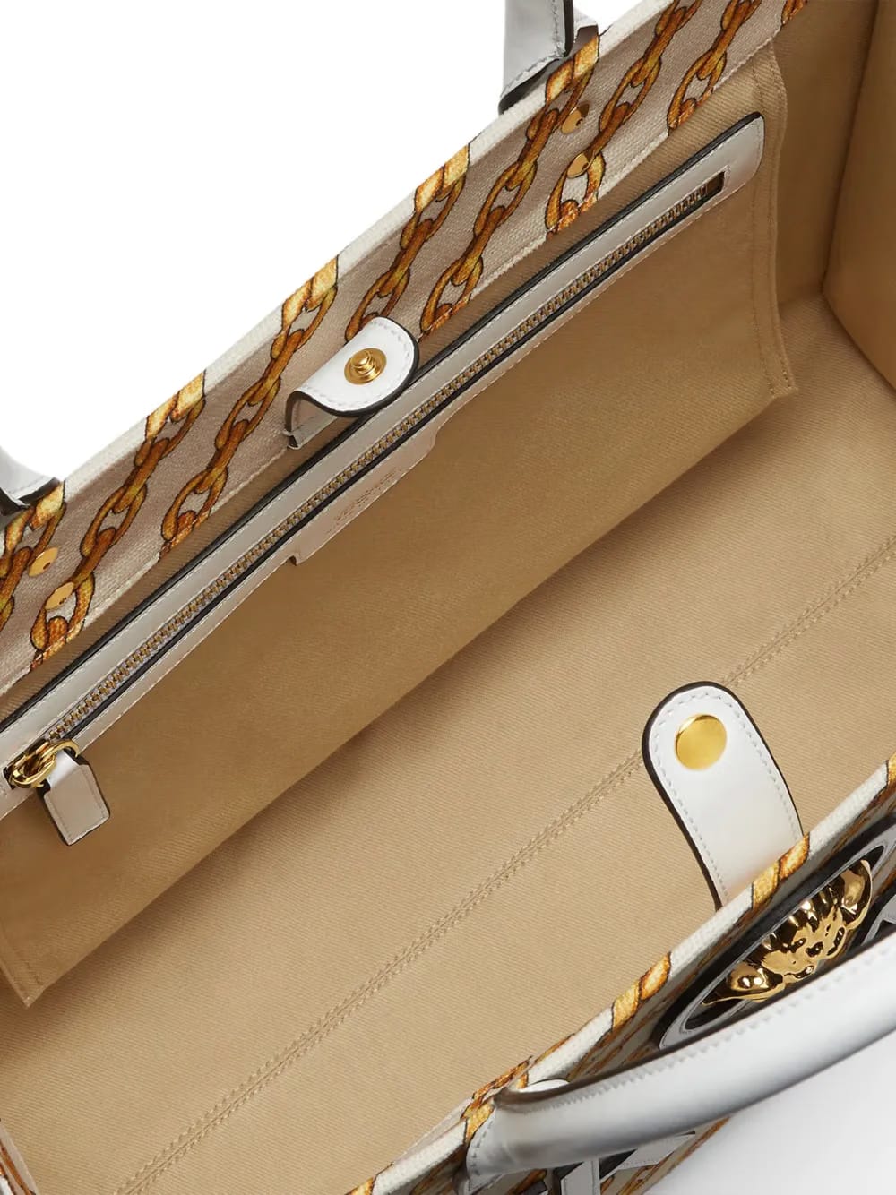 large Chain Stripes La Medusa tote bag