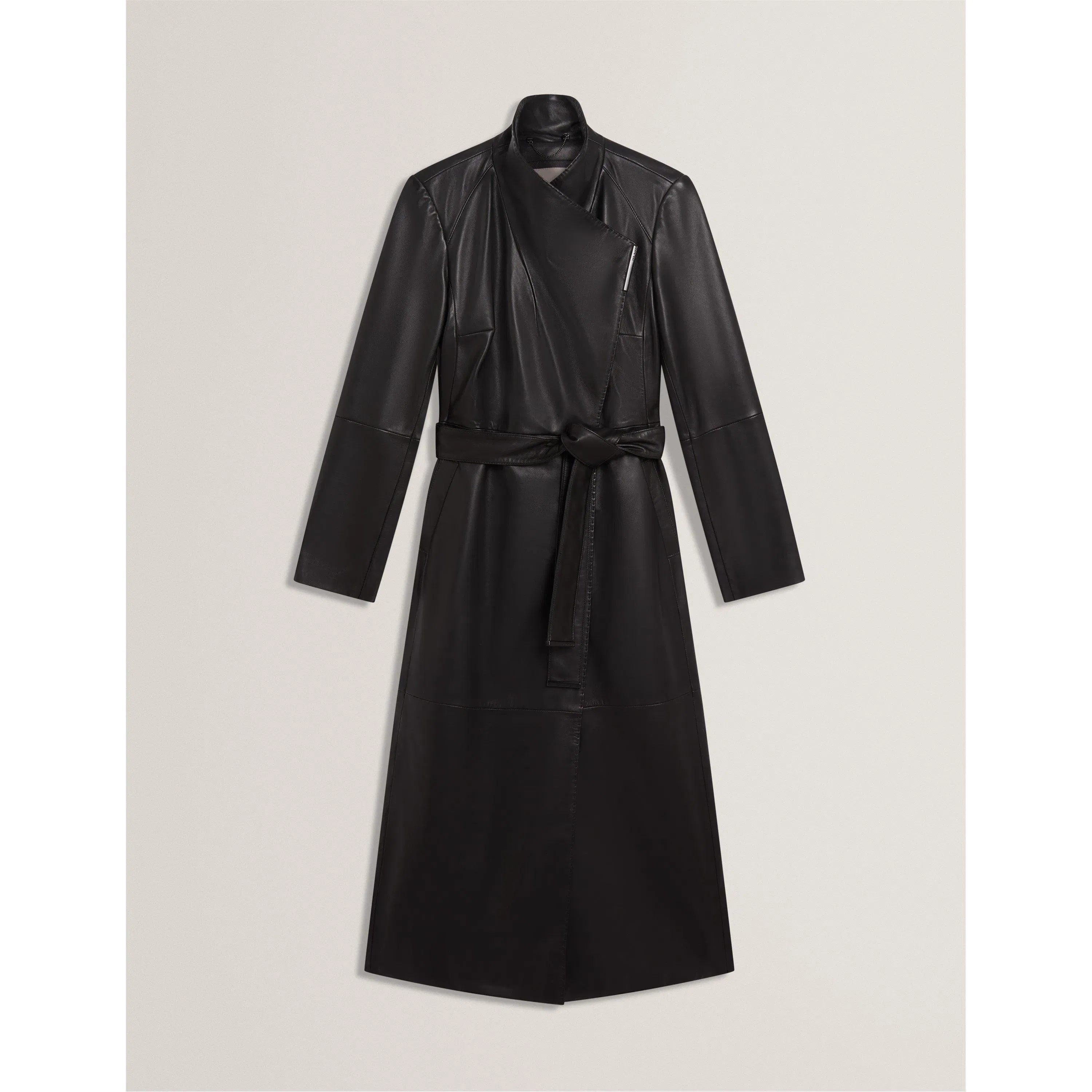 Leather Wrapcoat Overcoat