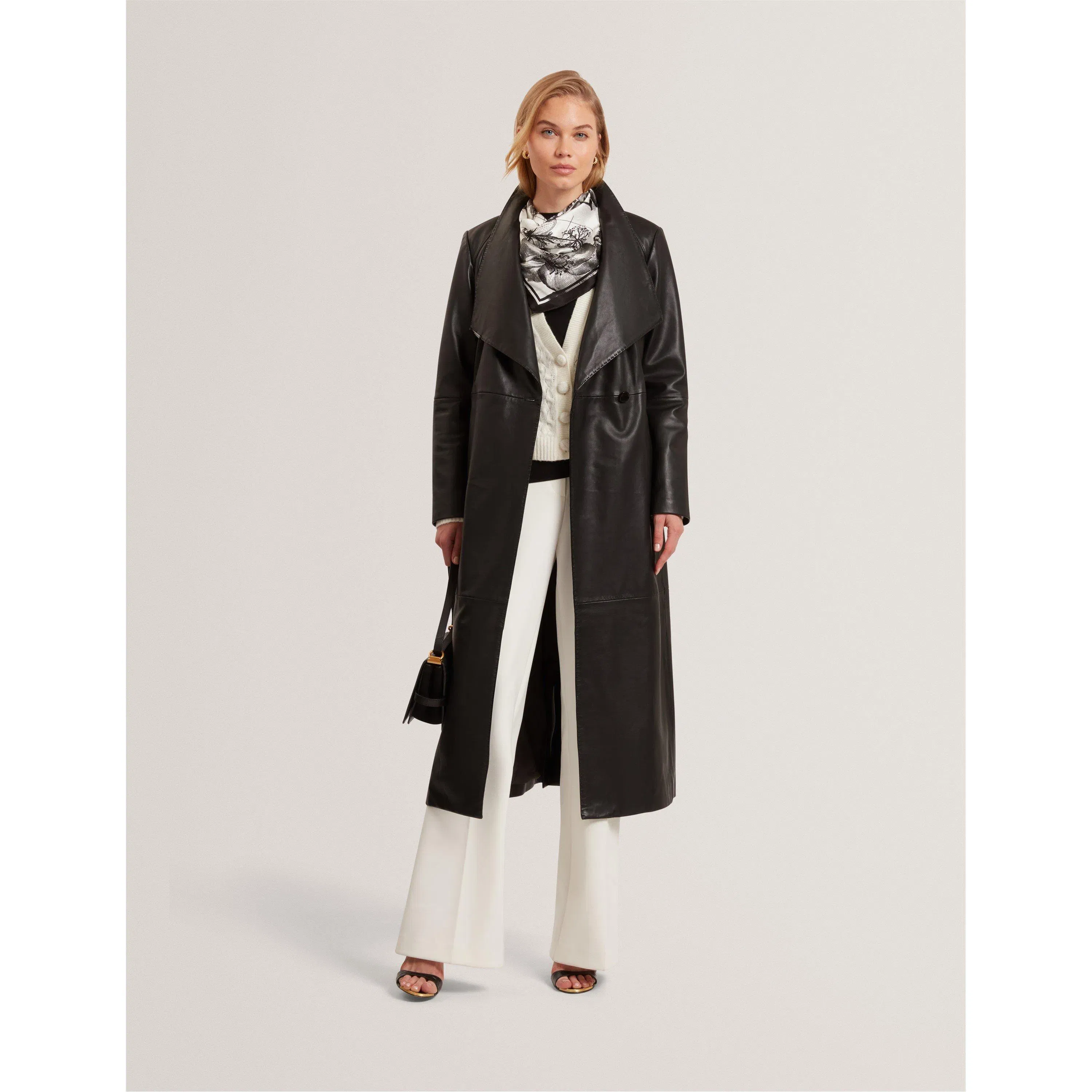 Leather Wrapcoat Overcoat