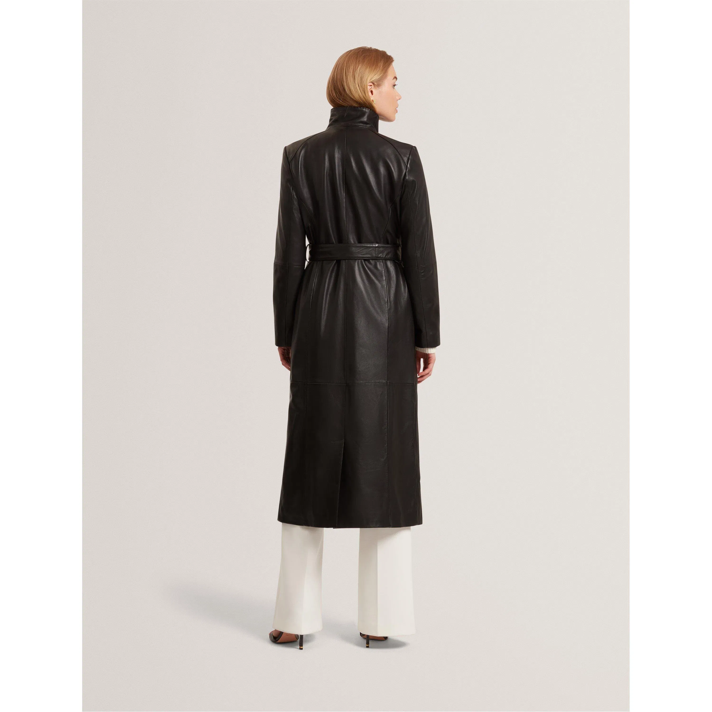 Leather Wrapcoat Overcoat