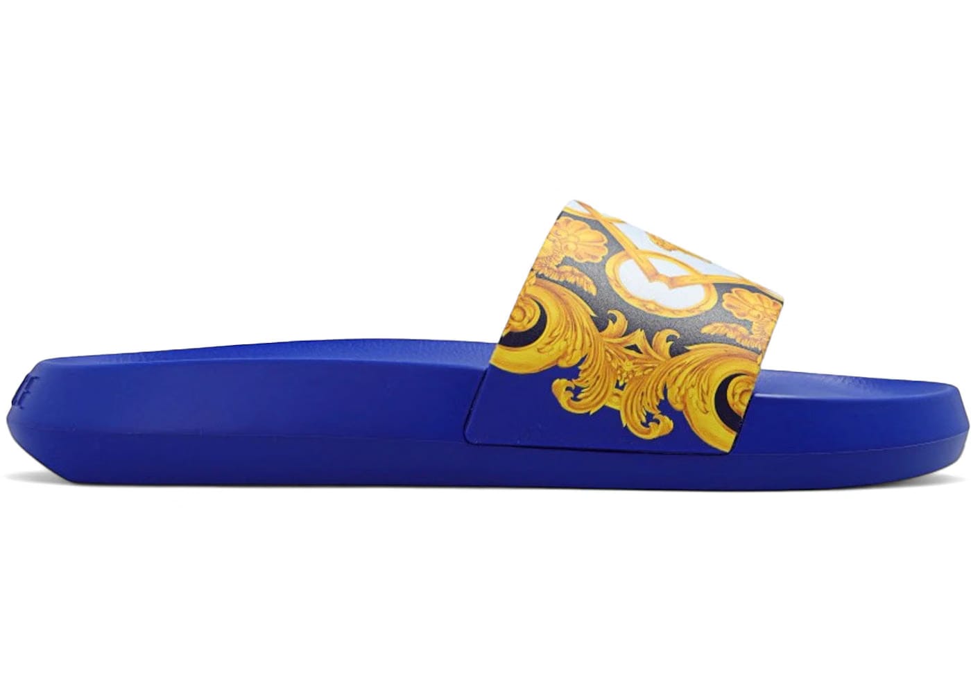 Versace Slide Blue Baroque