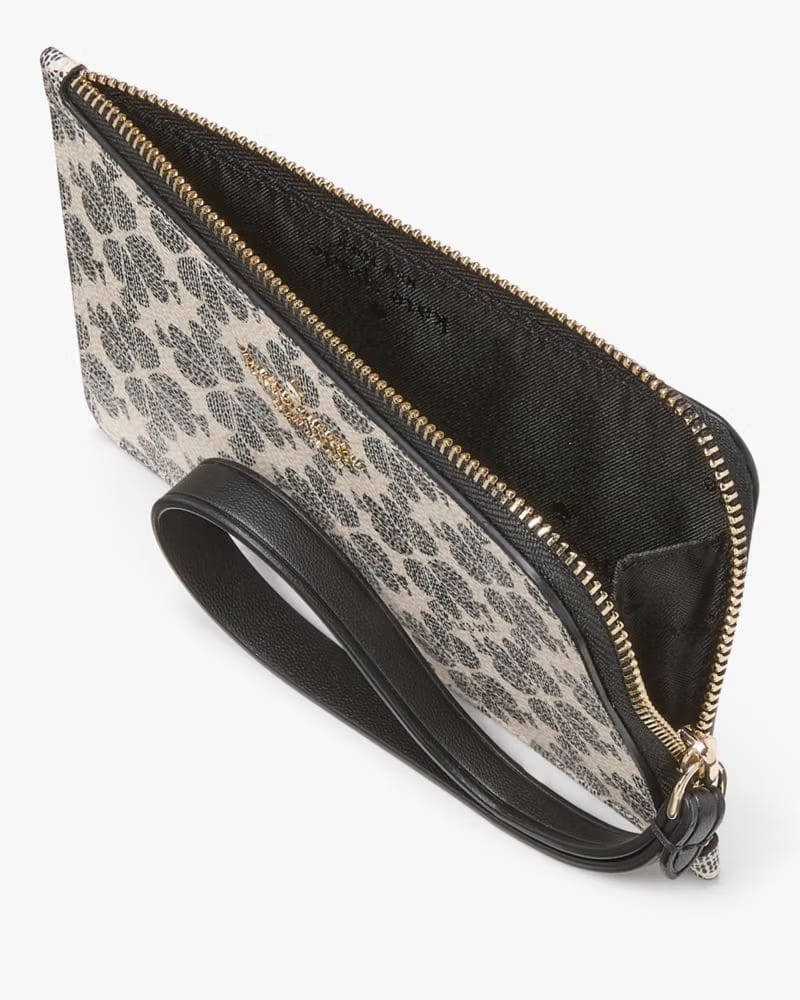Lucy Spade Flower Small L-Zip Wristlet