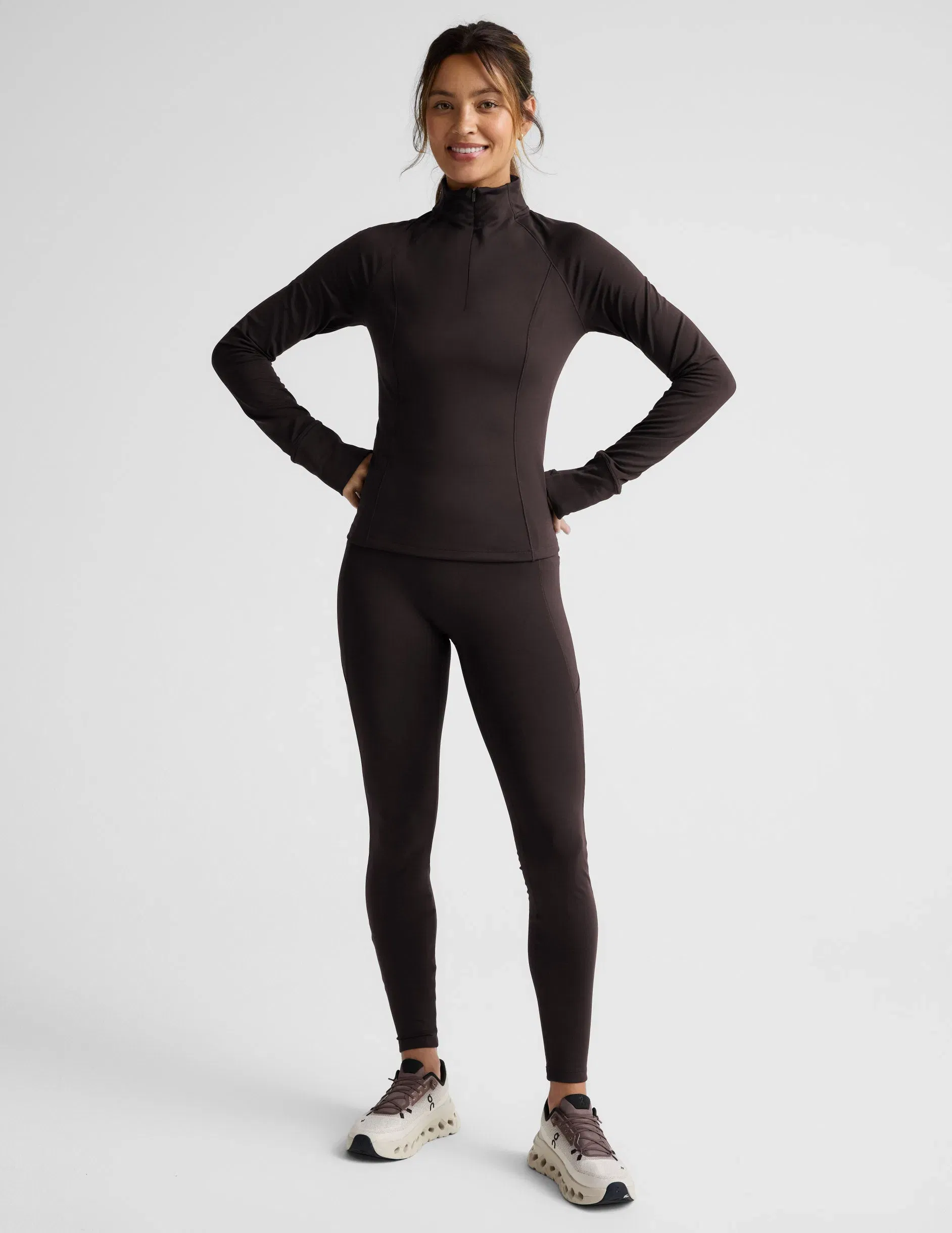 Beyond Yoga Pacer FleeceBacked 14 Zip Pullover Women's