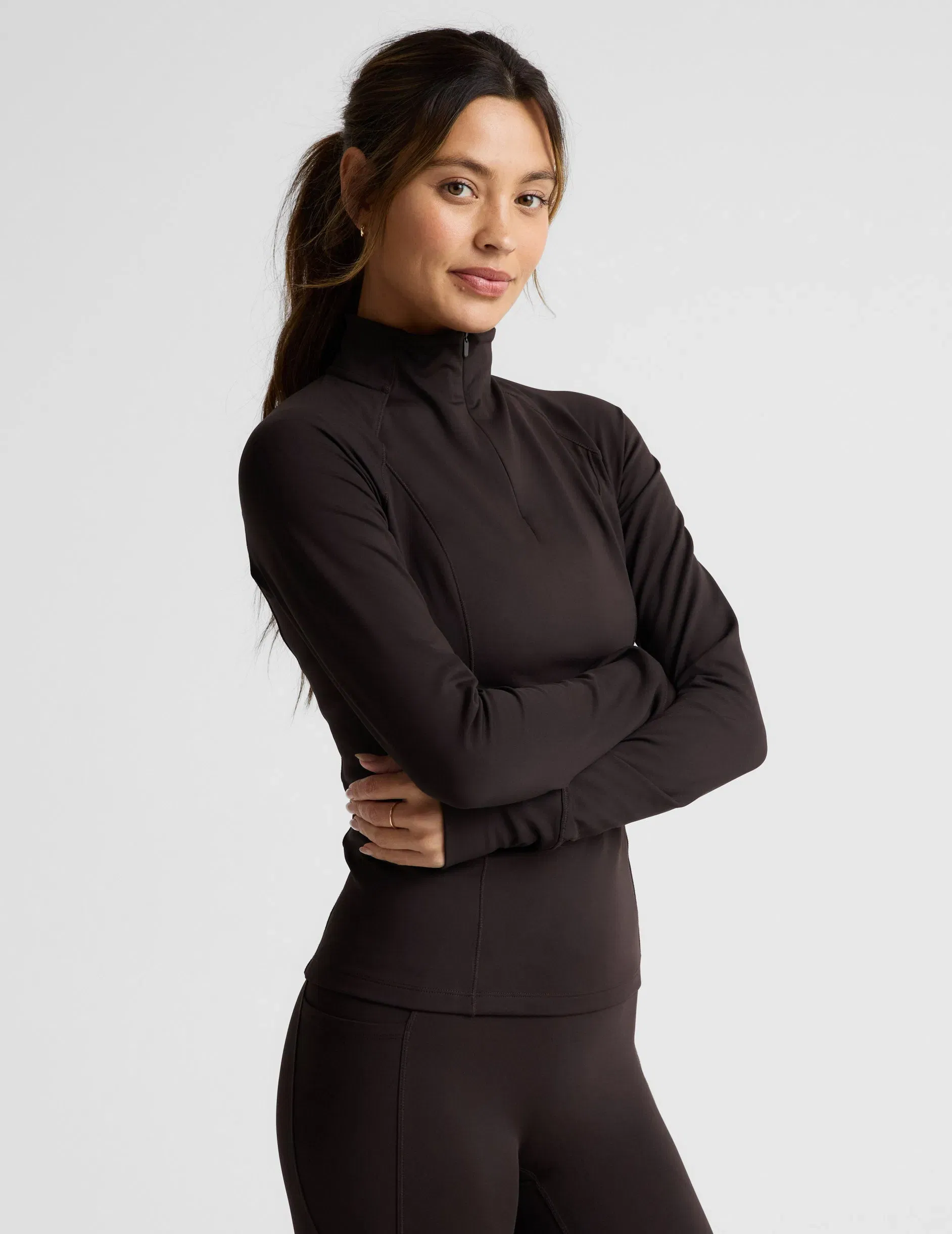 Beyond Yoga Pacer FleeceBacked 14 Zip Pullover Women's