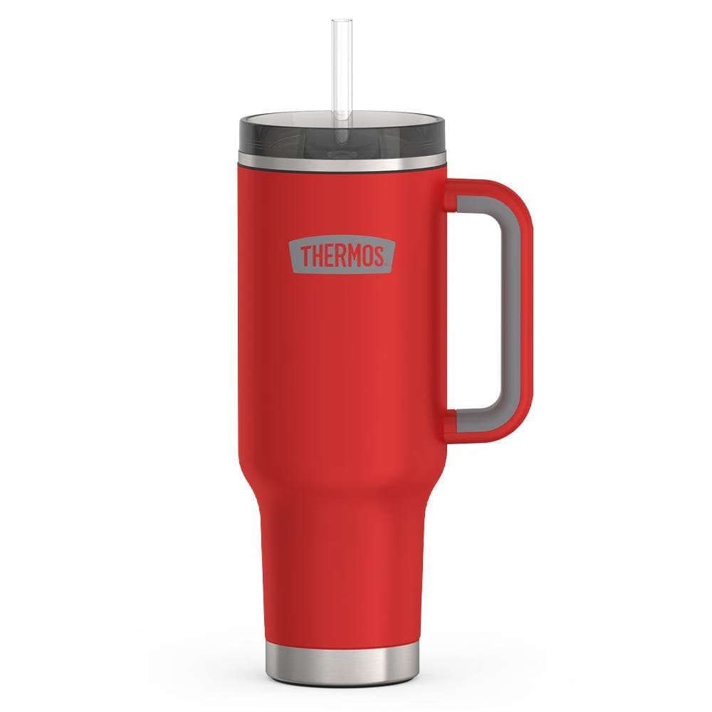 Thermos 40oz Stainless Steel Cup Holder Mug Plum