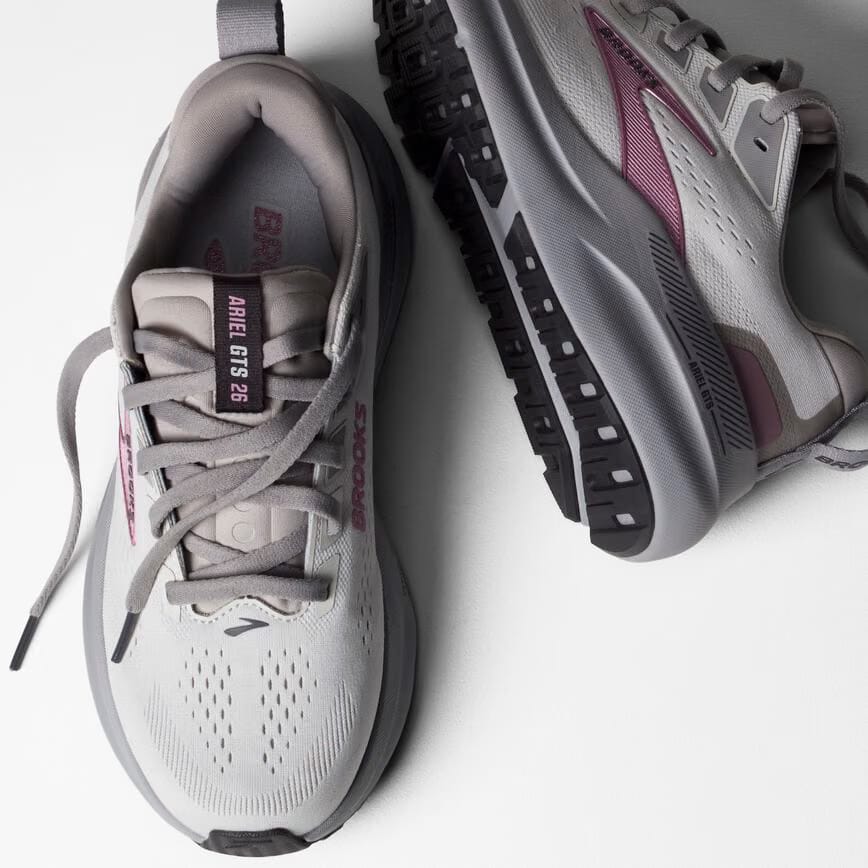 Brooks Ariel GTS 26 Oyster Mushroom/Alloy/Pink (Women's)