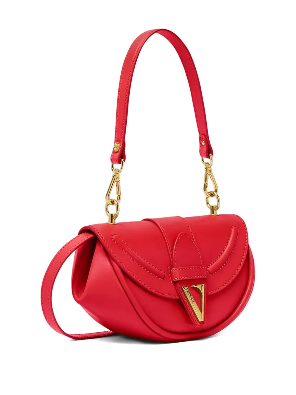 small Virtus leather shoulder bag