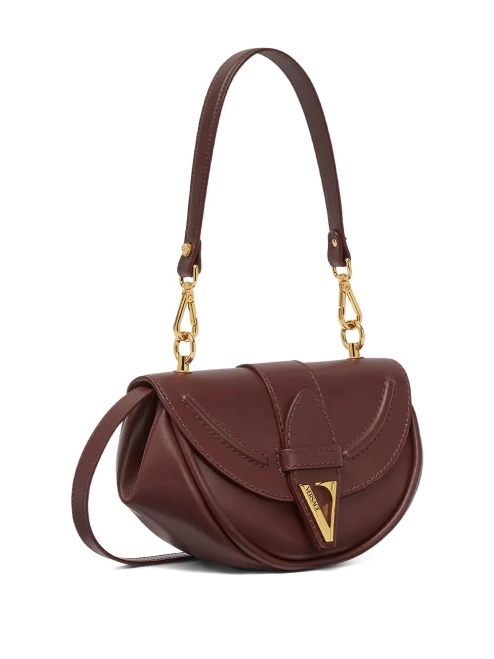 small Virtus leather shoulder bag
