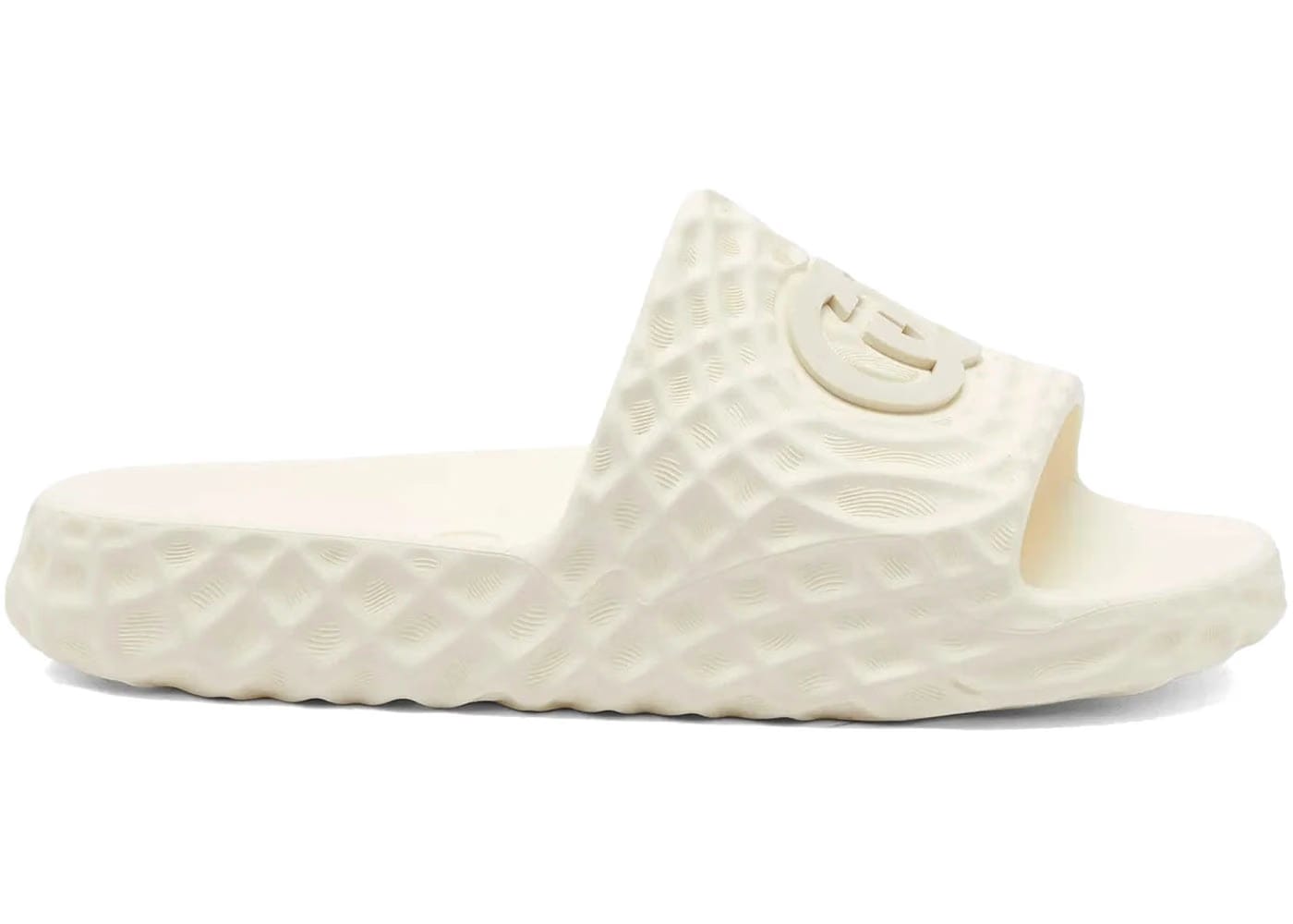Gucci Slide Sandal Interlocking G Off White Water Ripples