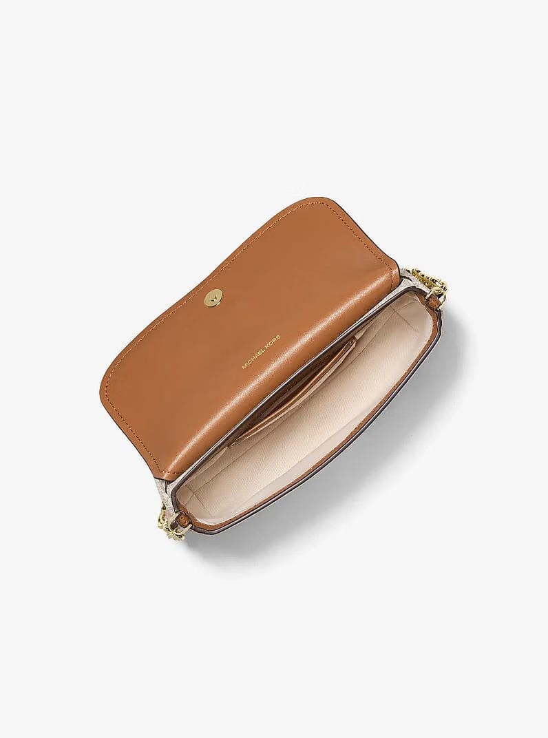 Michael Kors Nolita Small Signature Logo Crossbody Bag Vanilla-Acorn