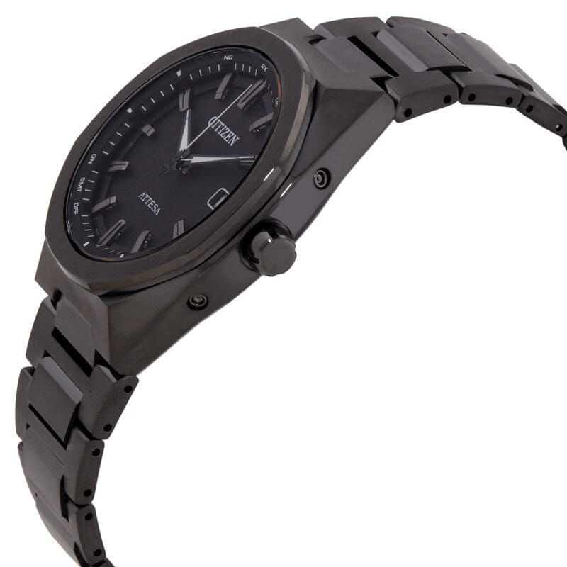 Citizen Attesa Eco-Drive Black Dial Mens Watch
