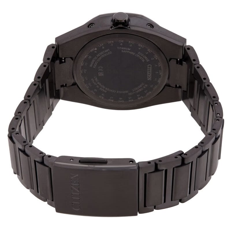 Citizen Attesa Eco-Drive Black Dial Mens Watch
