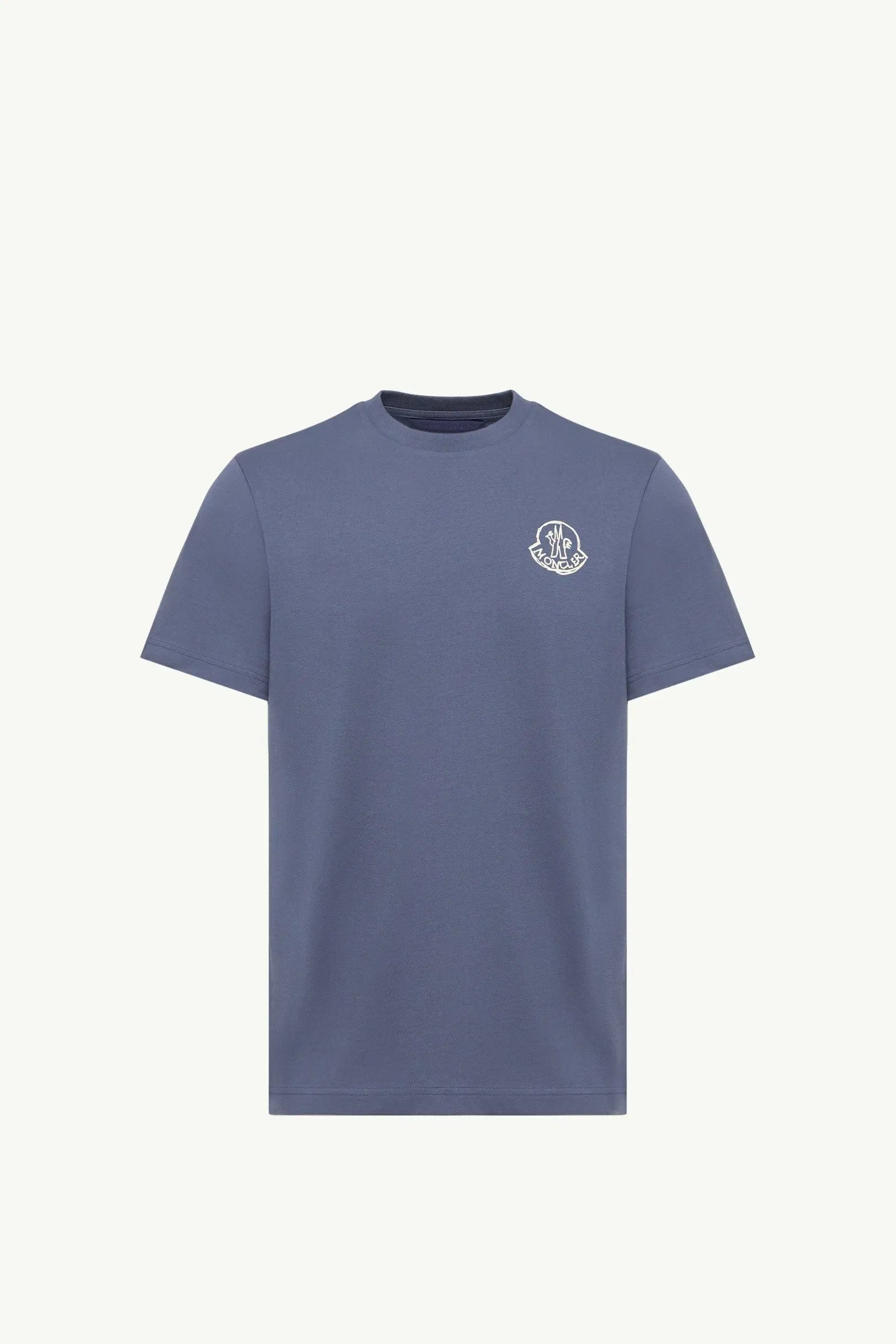 Moncler Cotton Jersey Logo Patch T-Shirt Cobalt Blue Cobalt Blue