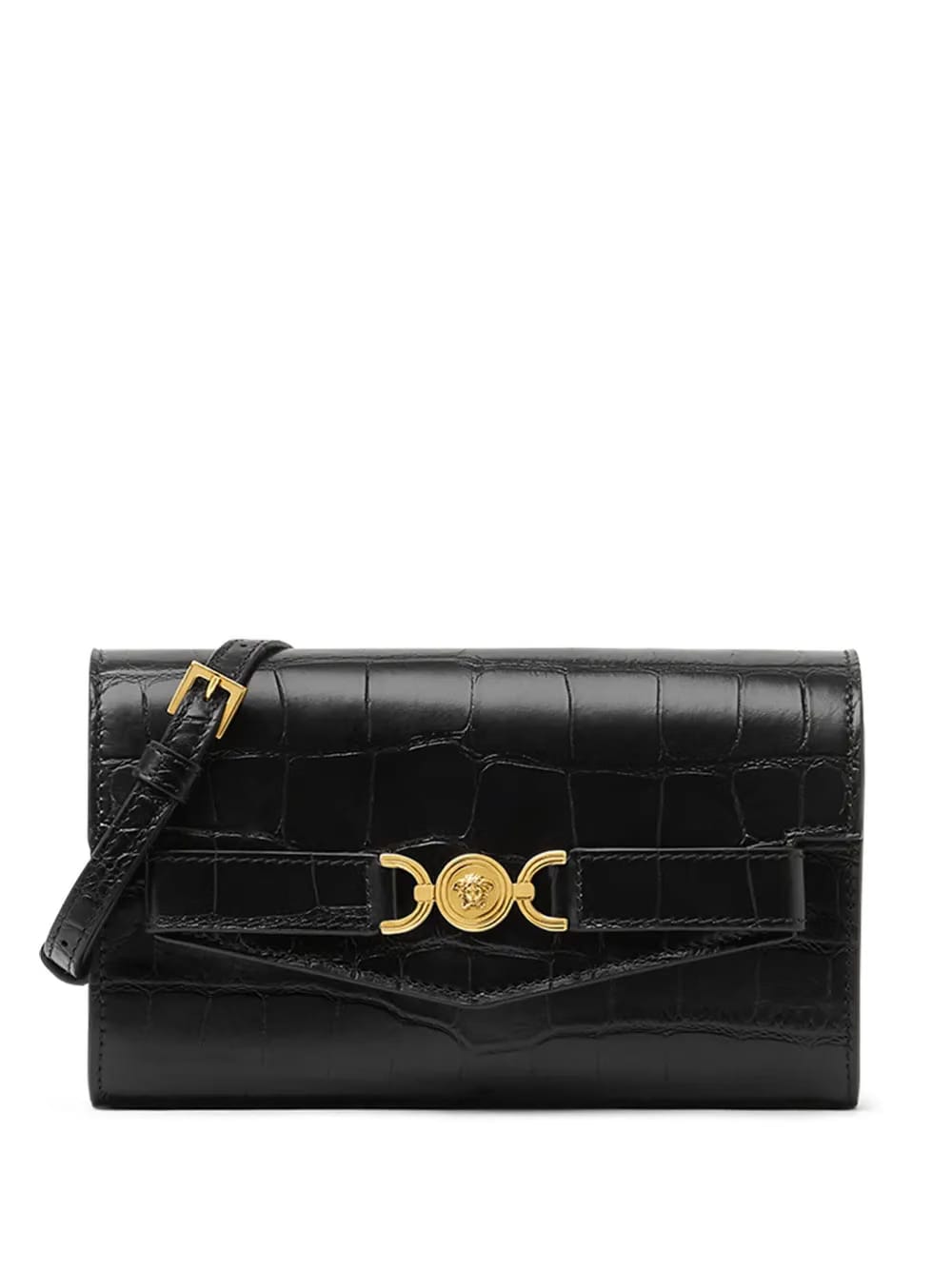Medusa '95 croc-effect cross body bag