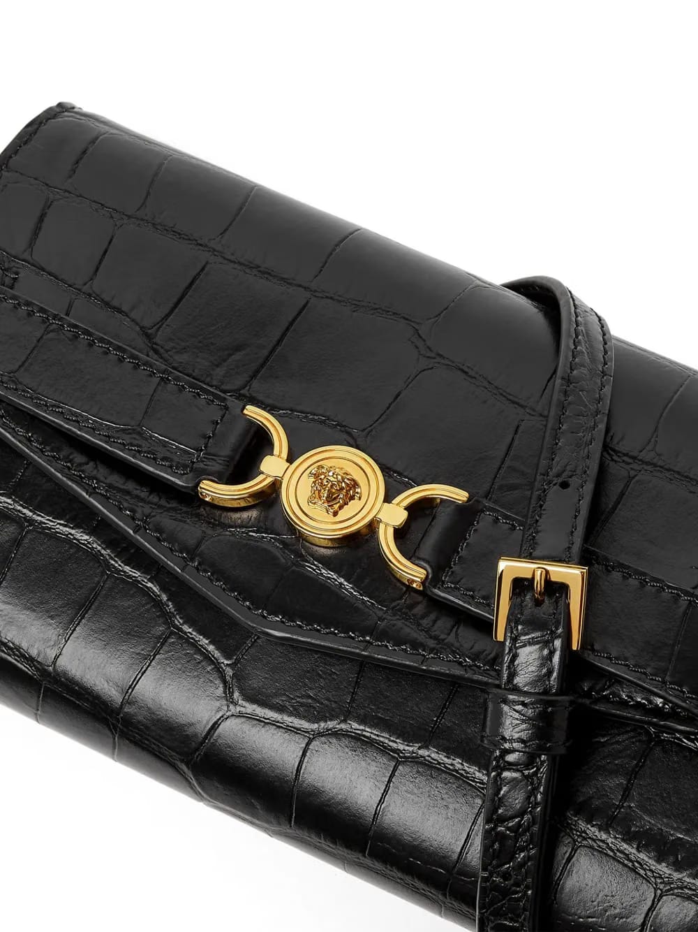 Medusa '95 croc-effect cross body bag