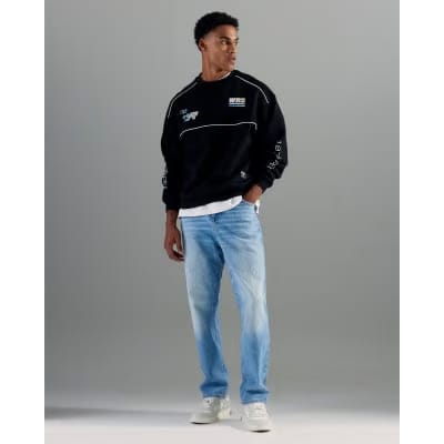 Blue Light Straight Fit Jeans