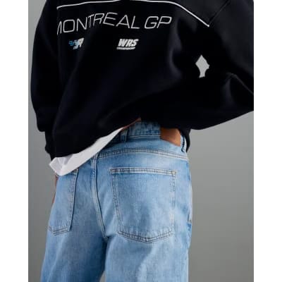 Blue Light Straight Fit Jeans
