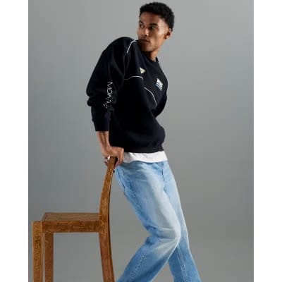 Blue Light Straight Fit Jeans
