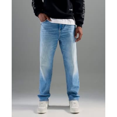 Blue Light Straight Fit Jeans