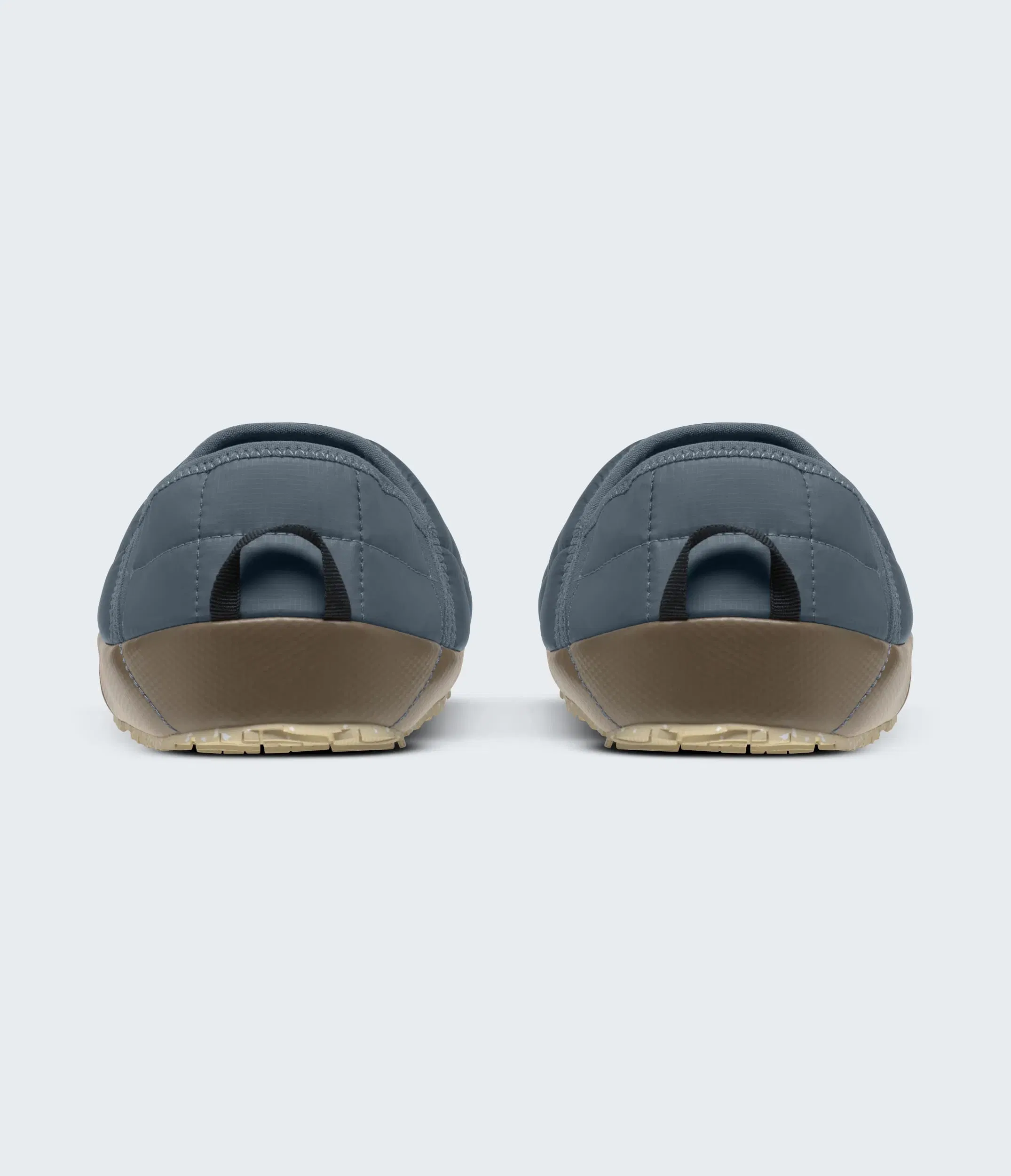 The North Face Mens Thermoball Traction Mules V Granite Grey-Garnet Granite Grey-Garnet