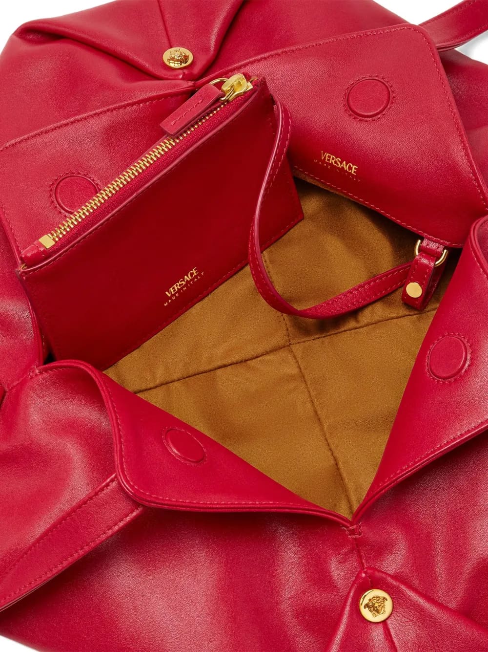 Protea leather shoulder bag