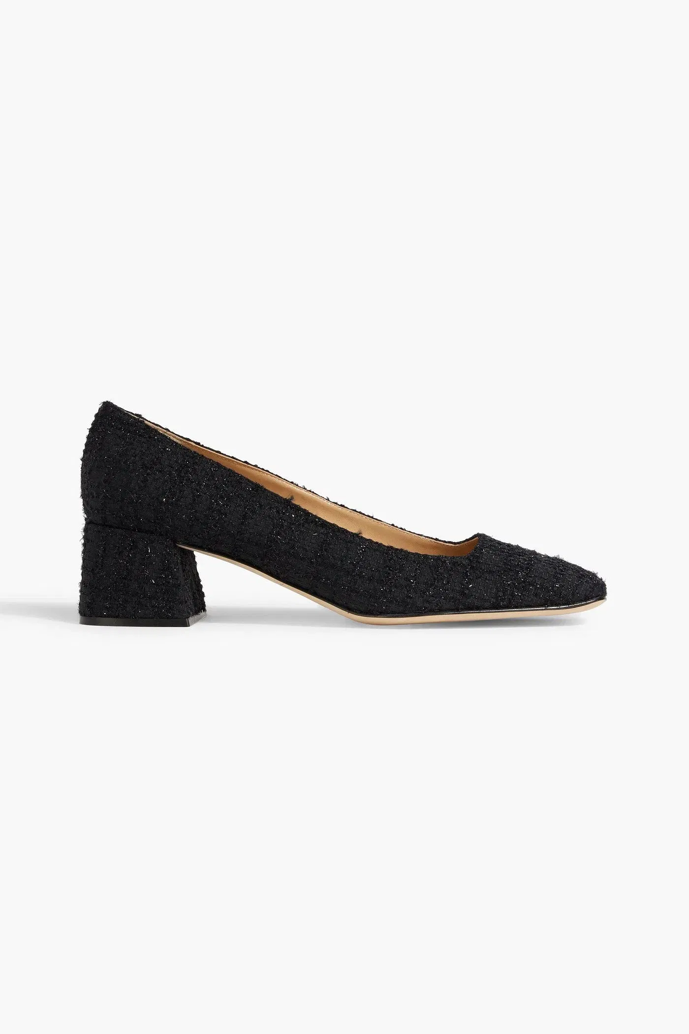 Sergio Rossi Gruppo 45 Metallic Tweed Pumps Black Women's