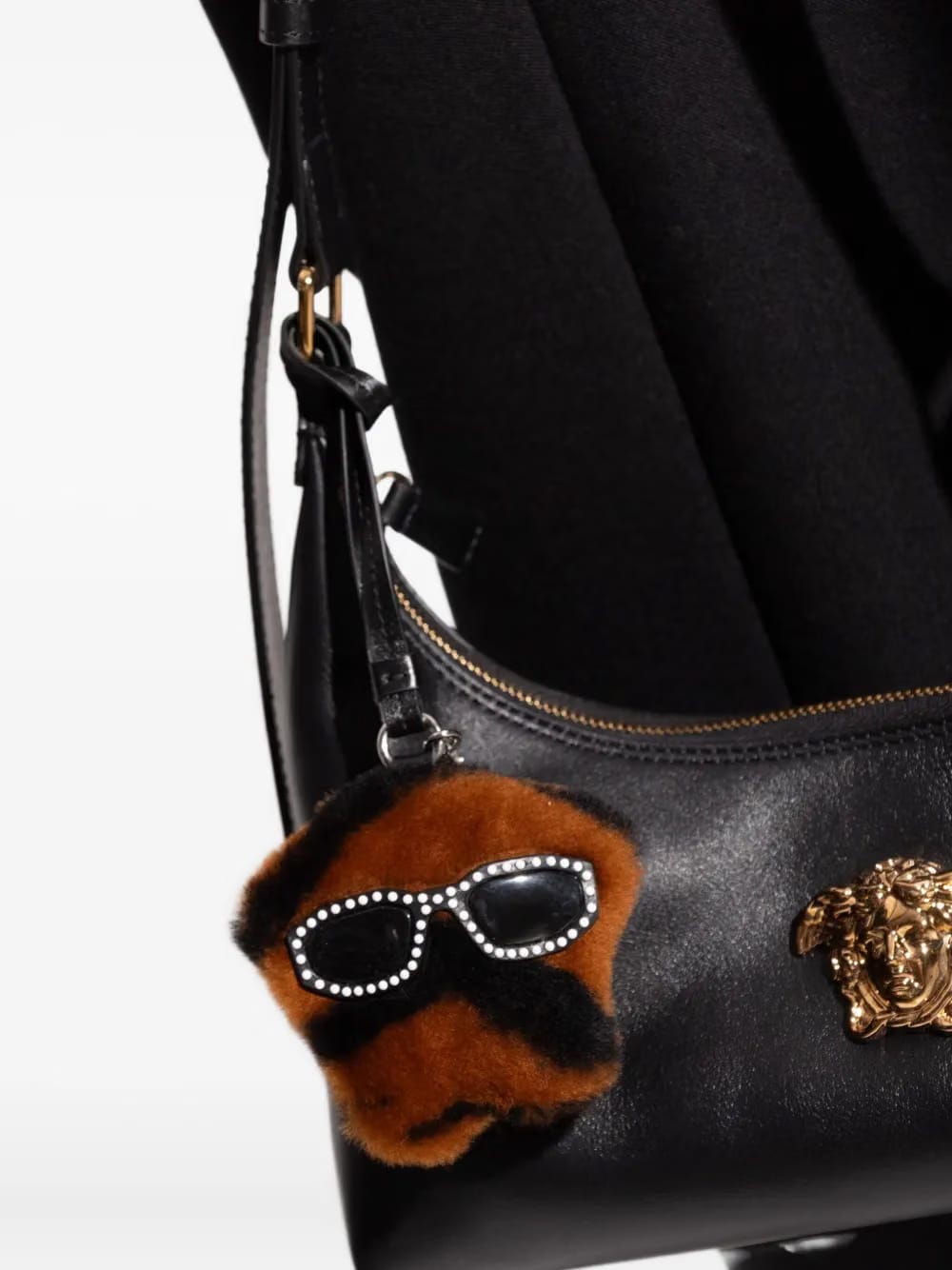 faux-fur bag charm