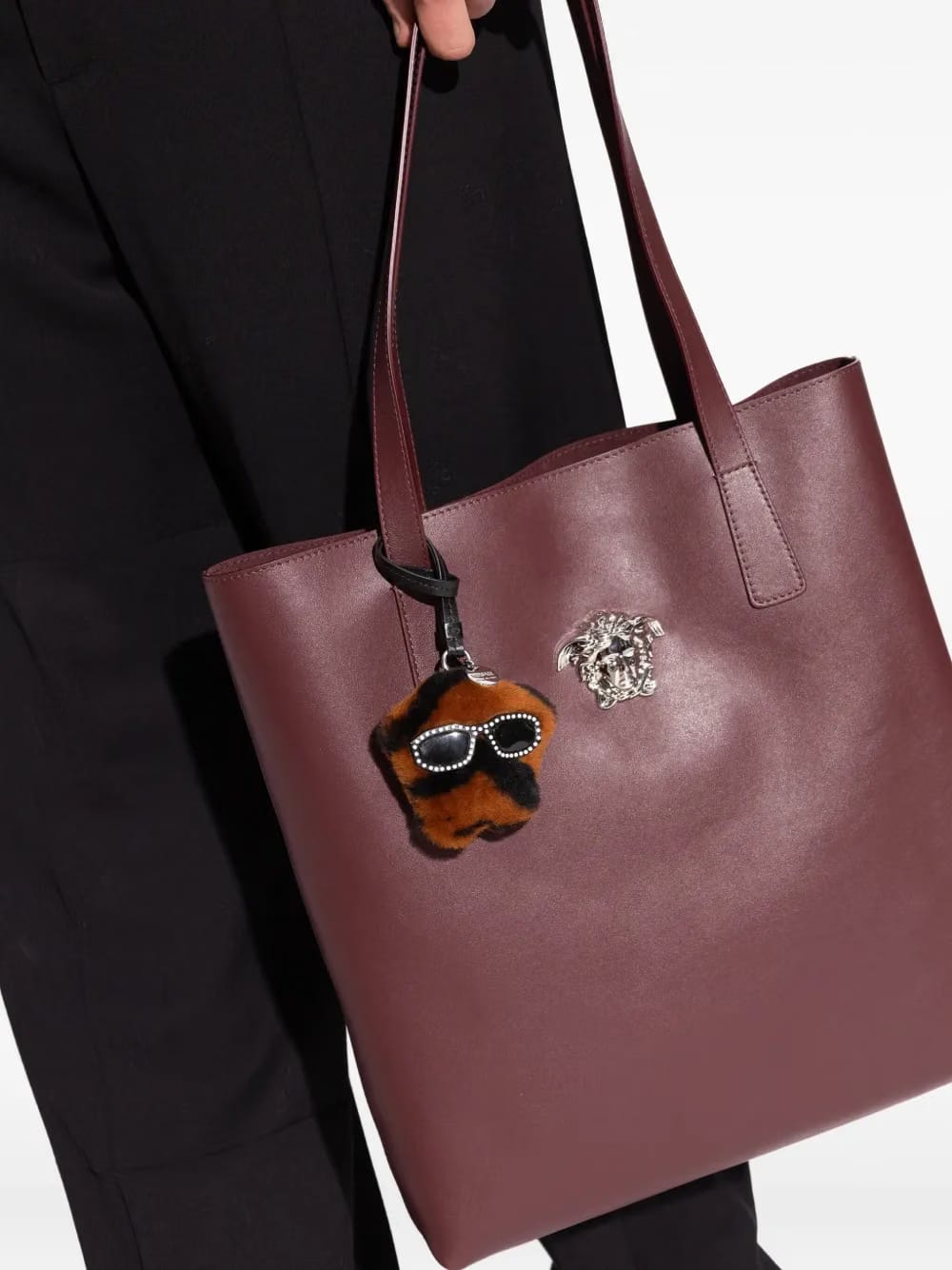 faux-fur bag charm