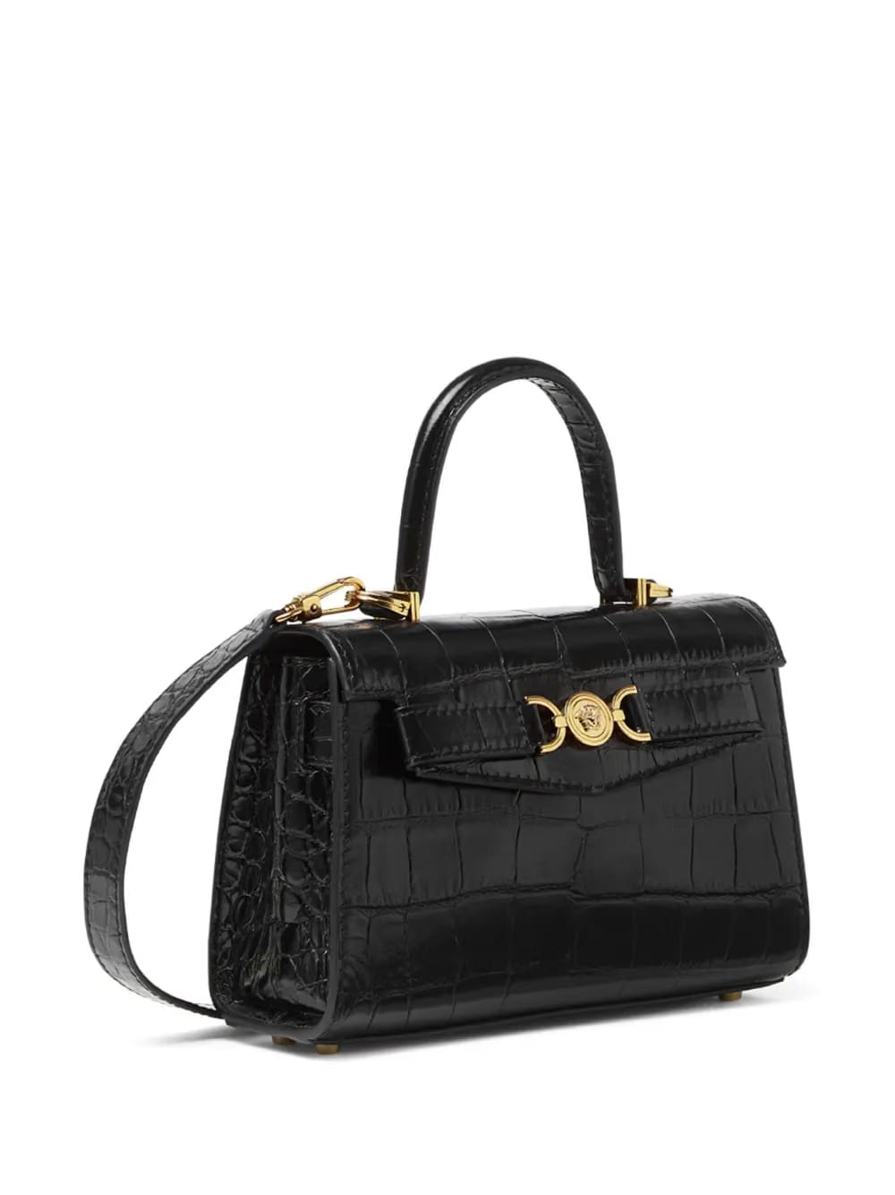 small Medusa '95 croc-effect tote bag