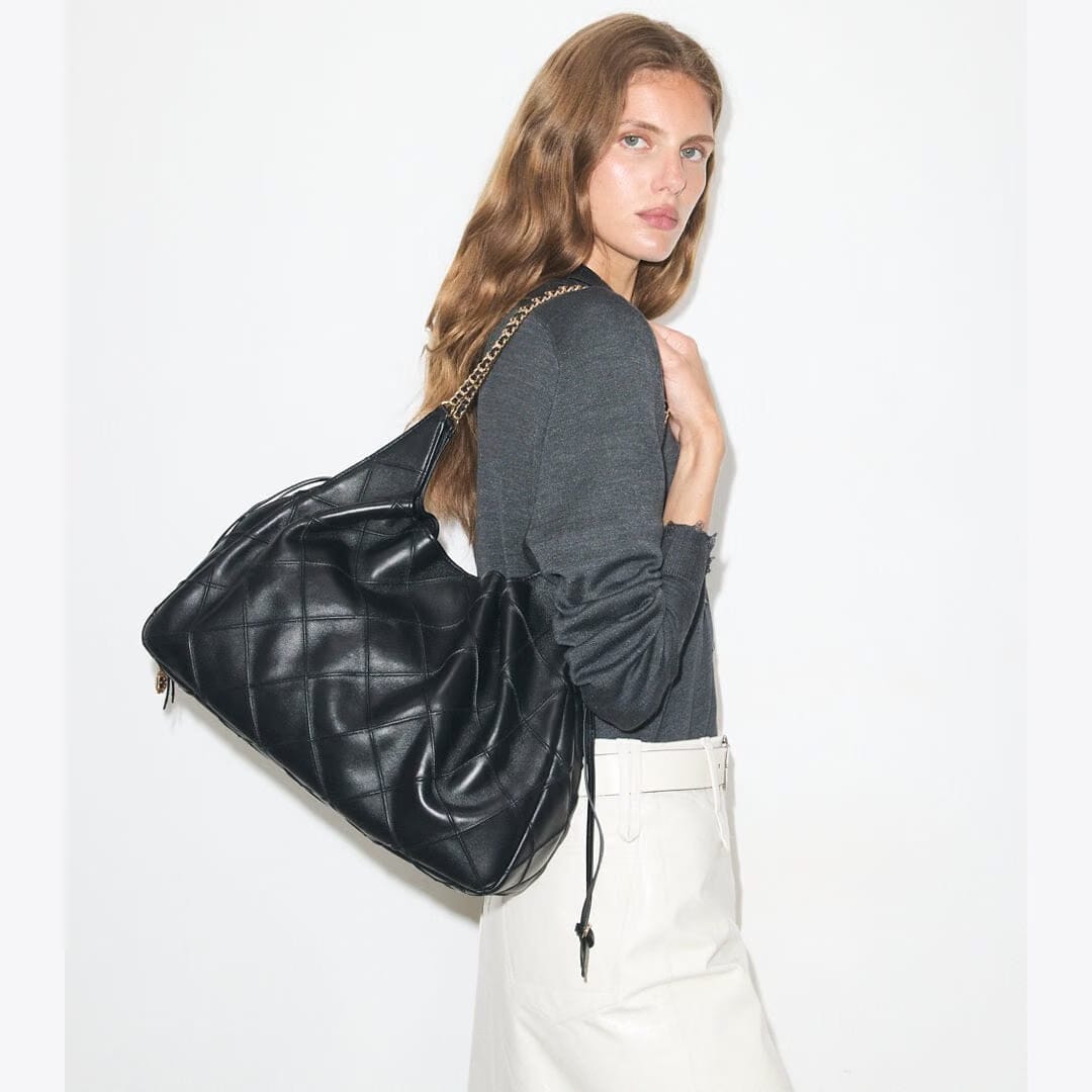 Tory Burch Large Fleming Tote Black