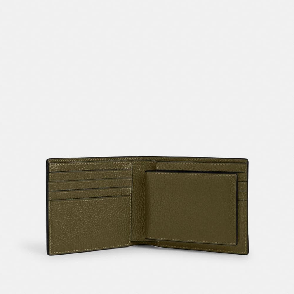 Coach 3 In 1 Wallet Silver Olive