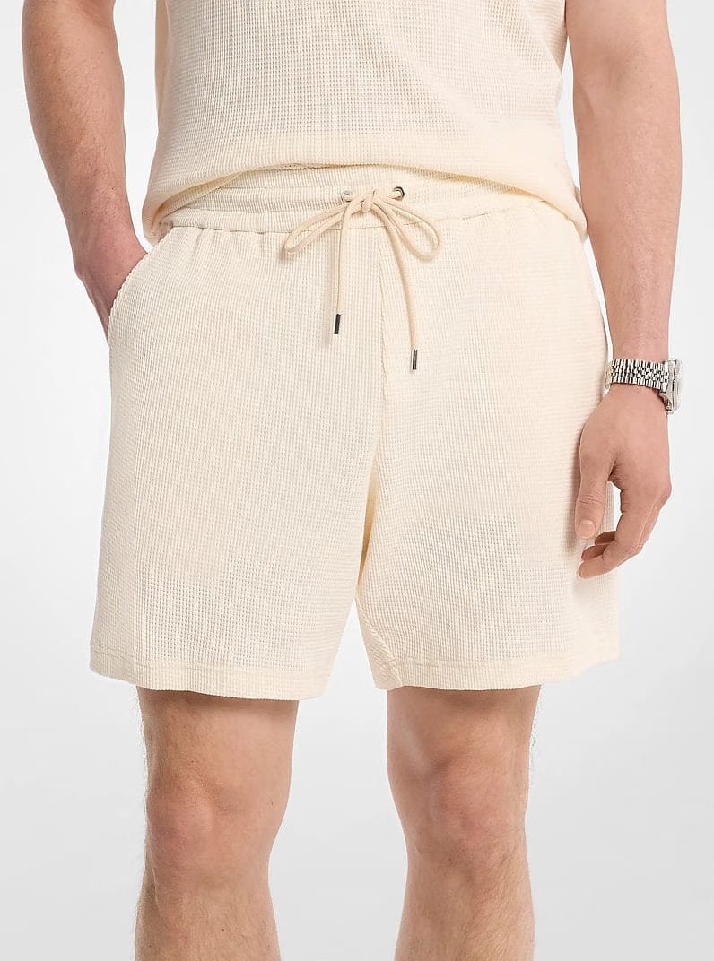 Michael Kors Waffle Knit Shorts LT CREAM