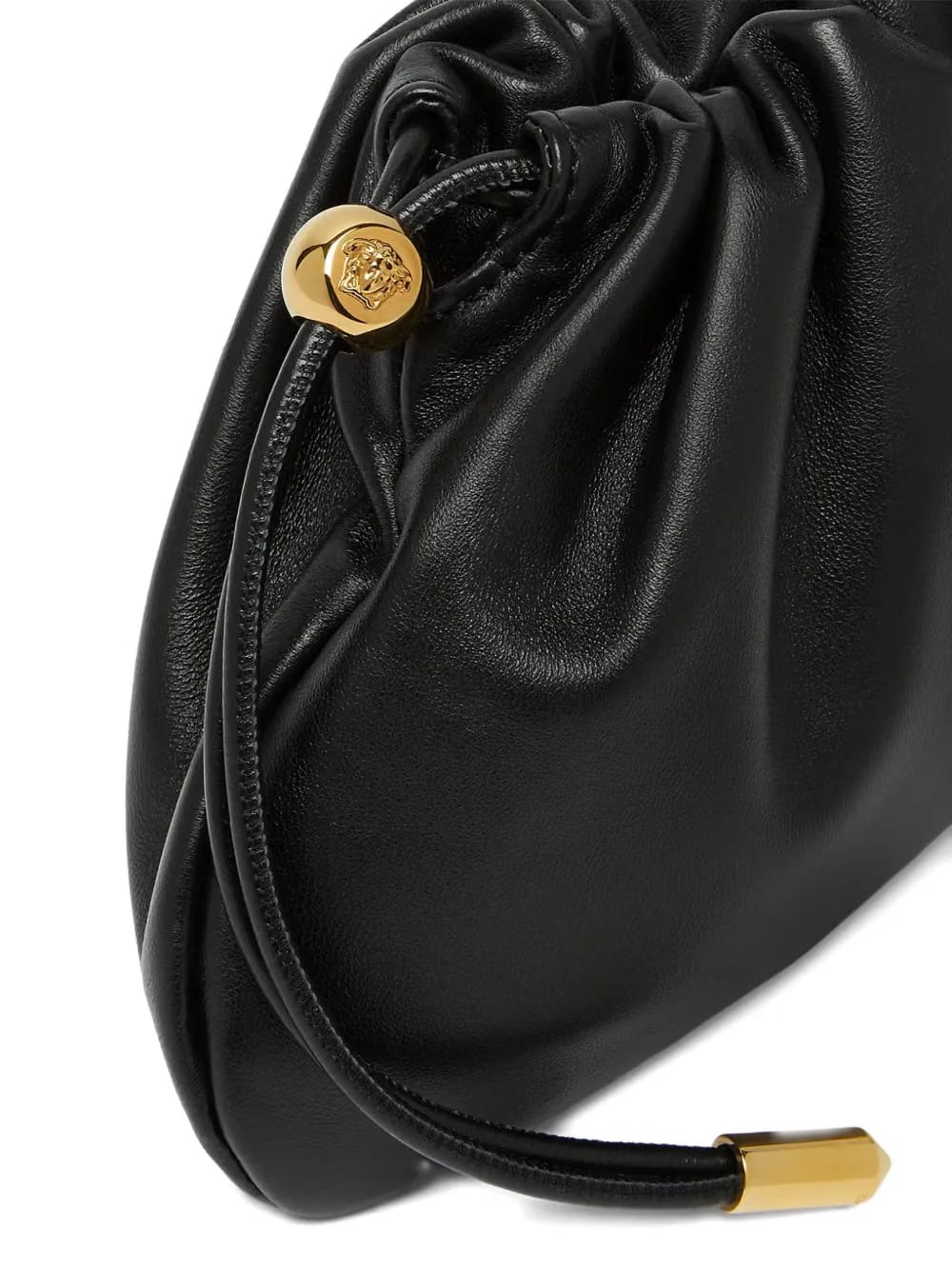 small Tag drawstring clutch bag