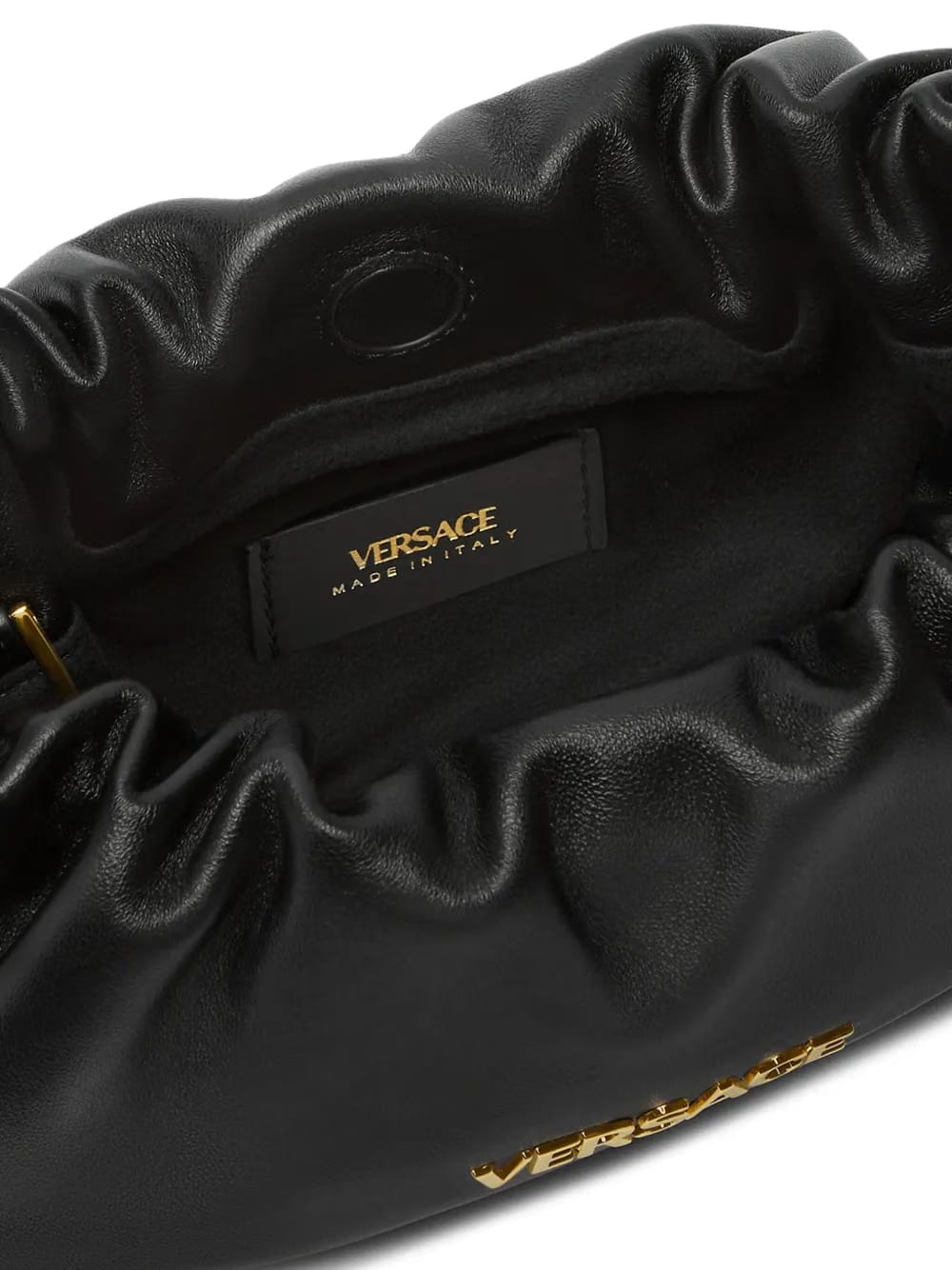 small Tag drawstring clutch bag