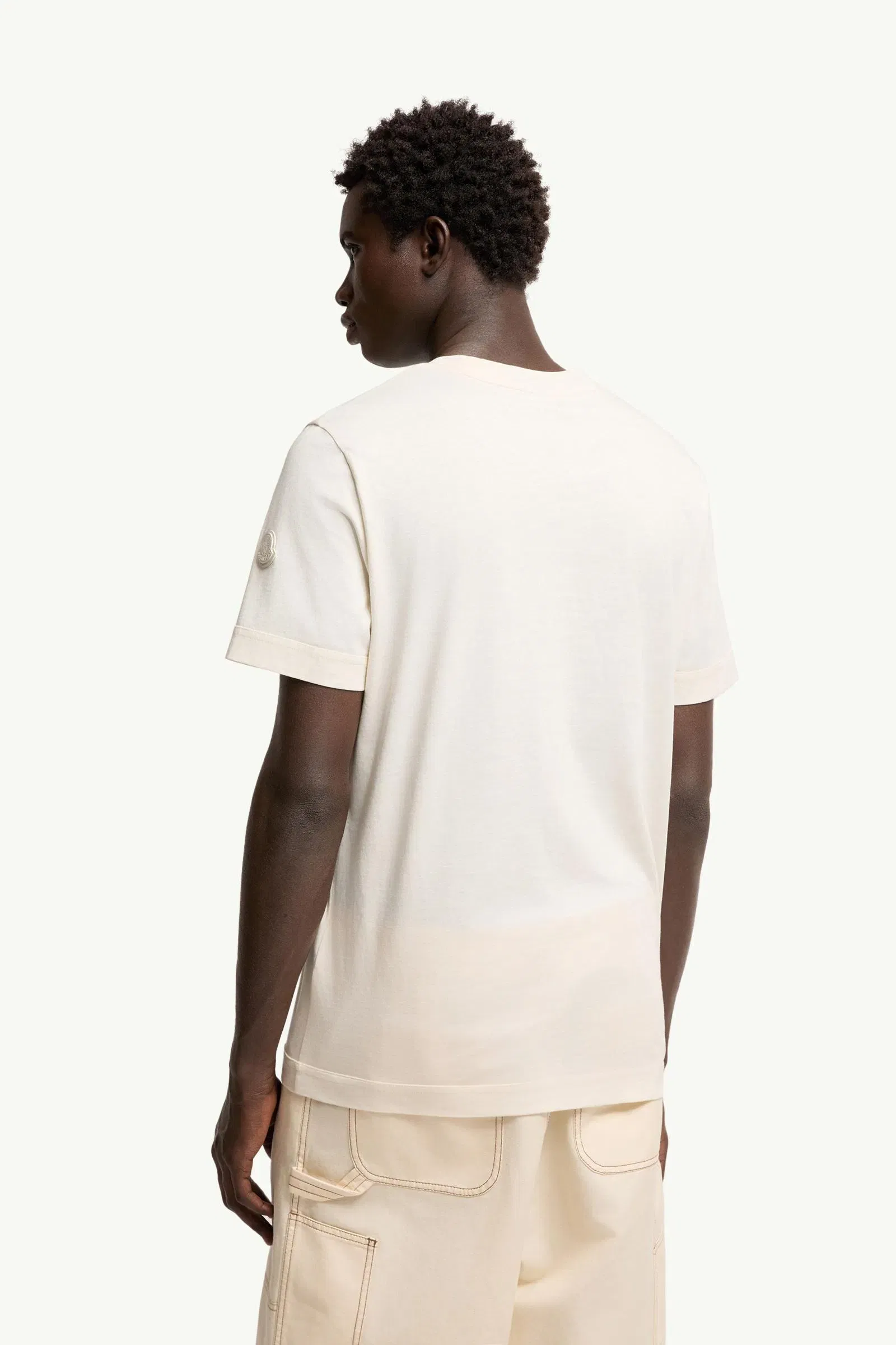 Moncler Paisley Print Cotton T-Shirt White White