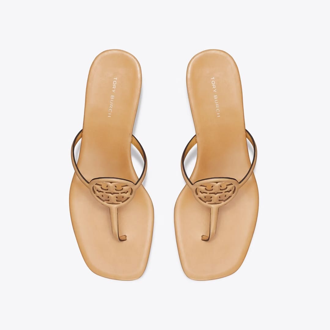 Tory Burch Miller Capri Kitten Heel HONEYCOMB TAN / HONEYCOMB TAN