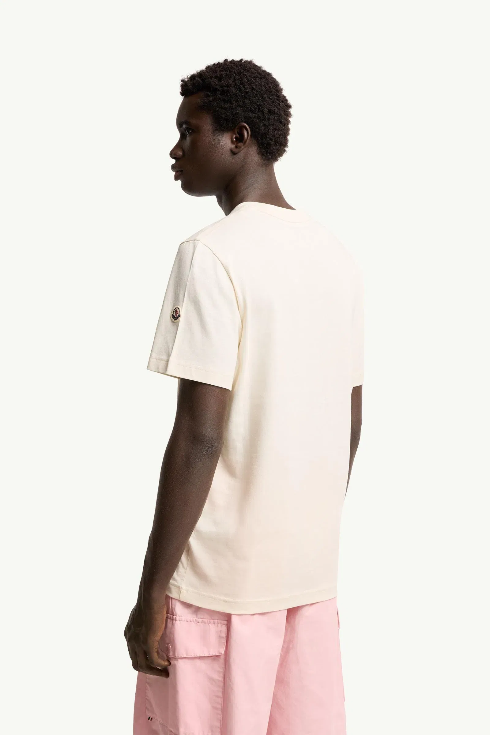 Moncler Down Jacket Print Cotton T-Shirt White Ivory White Ivory