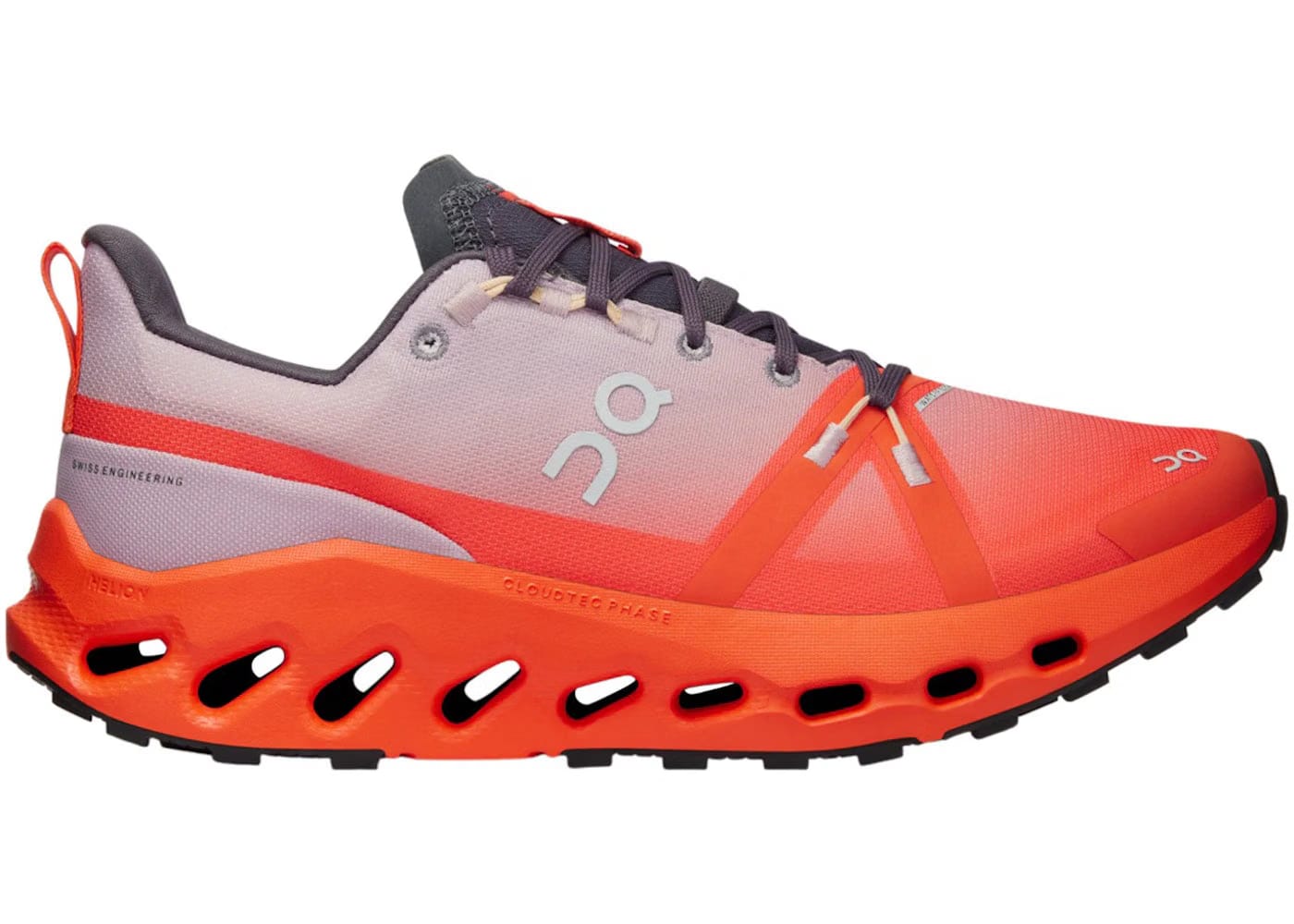 On Running Cloudsurfer Trail Waterproof Mauve Flame Womens