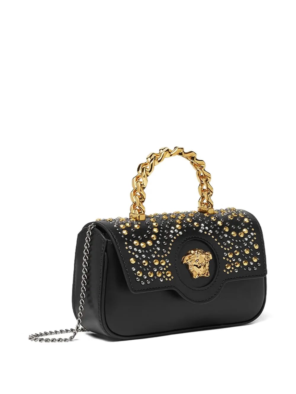 mini La Medusa crystal-embellished tote bag