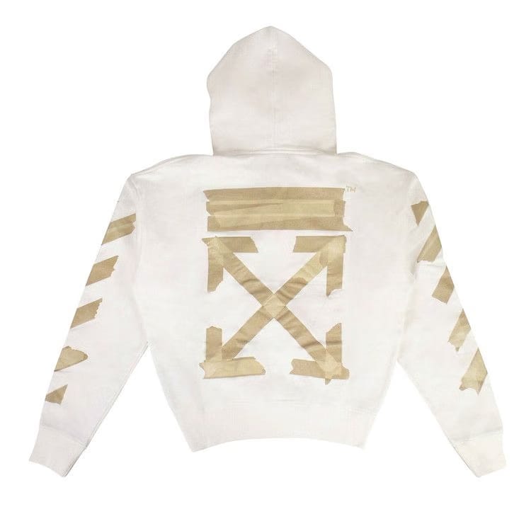 Off-White Tape Arrows Over Hoodie White/Beige