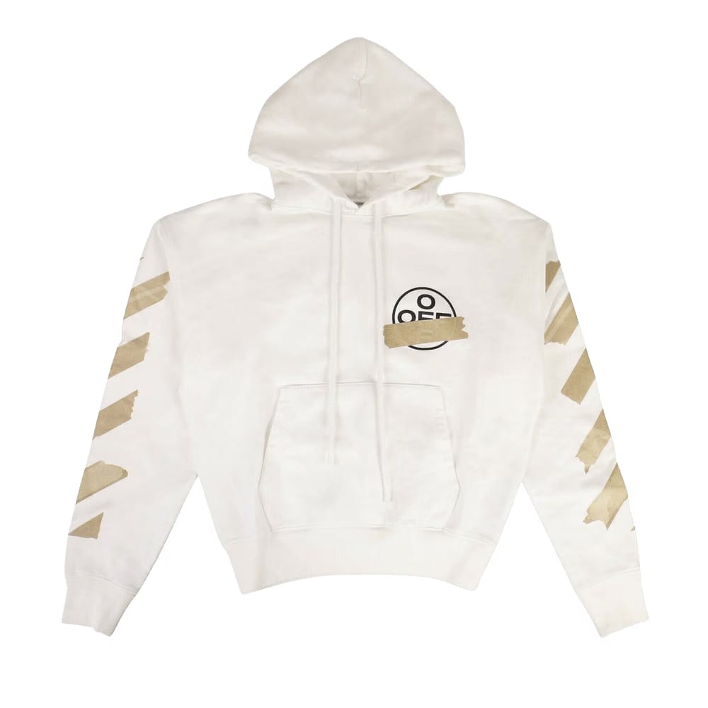 Off-White Tape Arrows Over Hoodie White/Beige