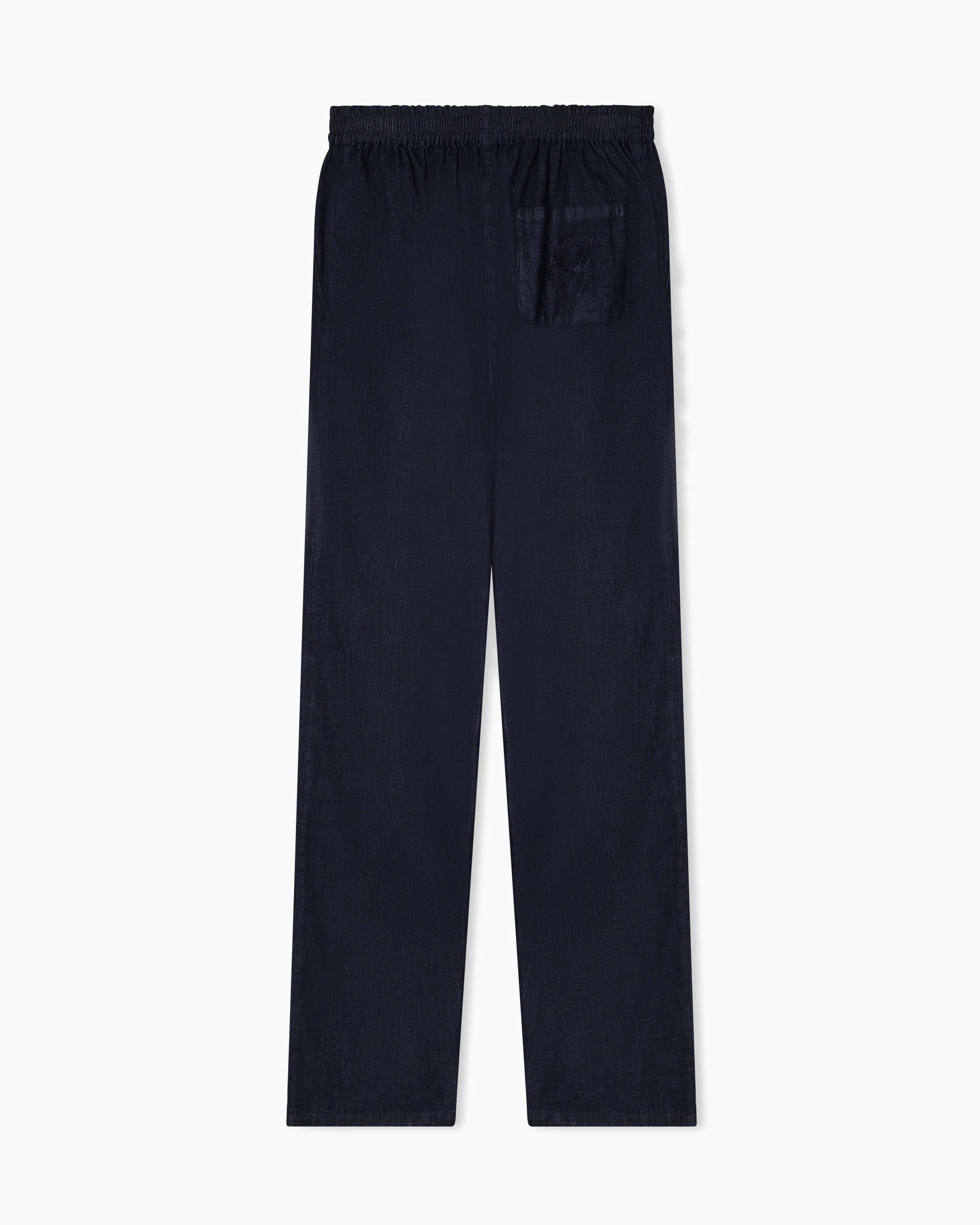 Emporio Armani Lightweight denim drawstring trousers