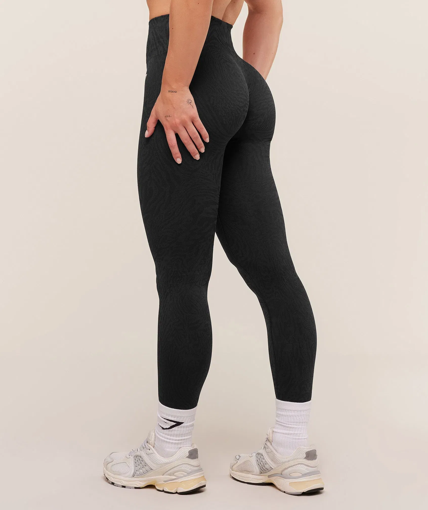Women's Gymshark Adapt Animal Seamless Leggings Black